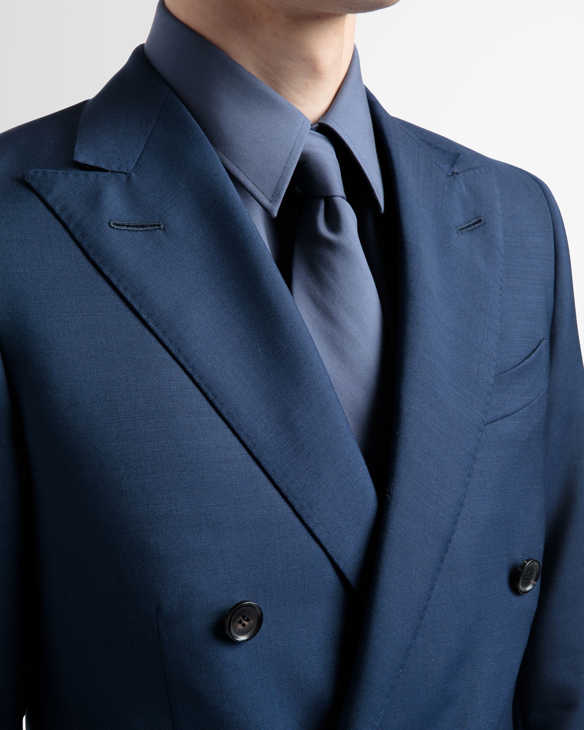 Zweireihige Wollmix-Jacke In Marineblau - Herren - Bally - 03