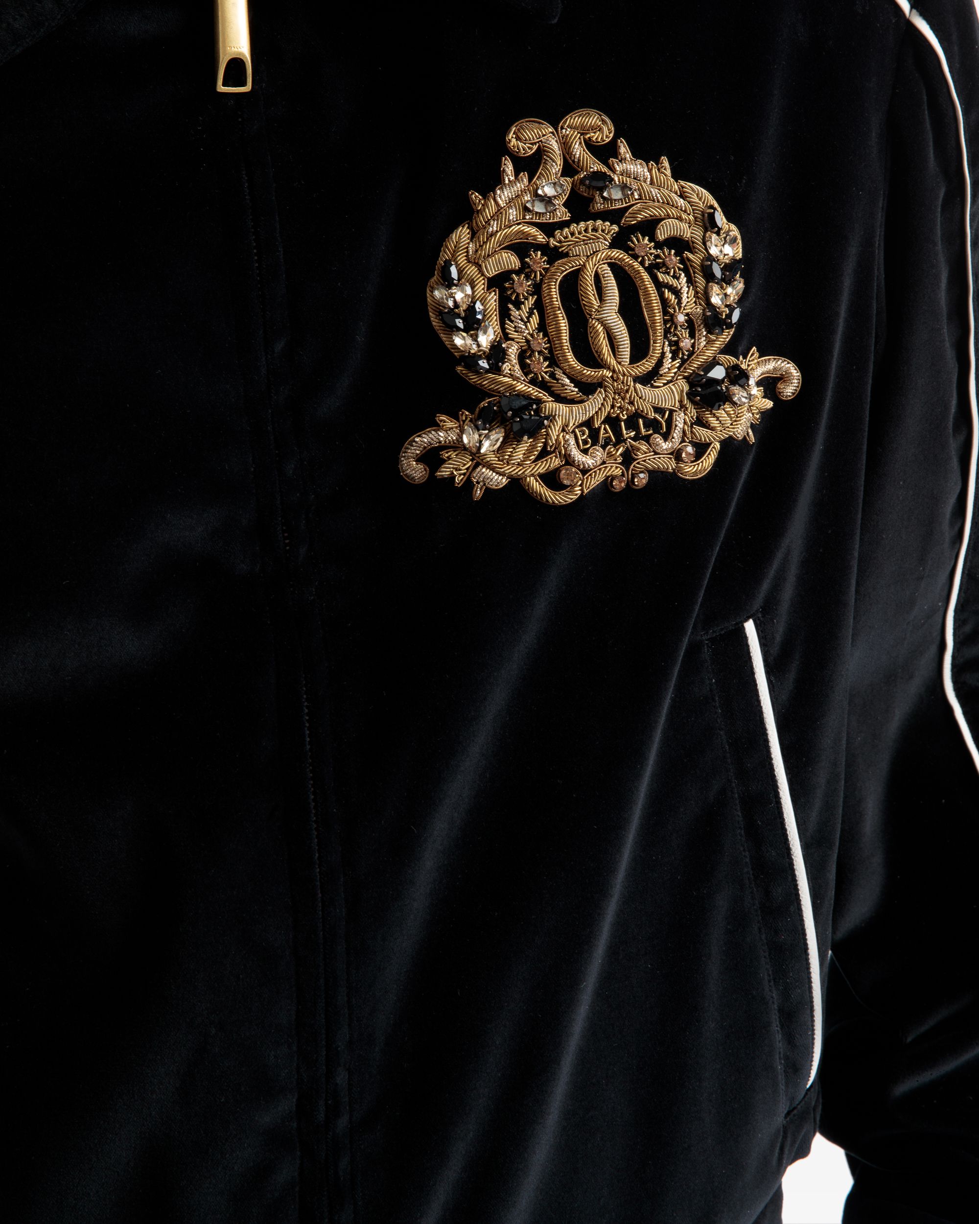 Blouson Bomber En Velours Brodé - Homme - Bally - 03
