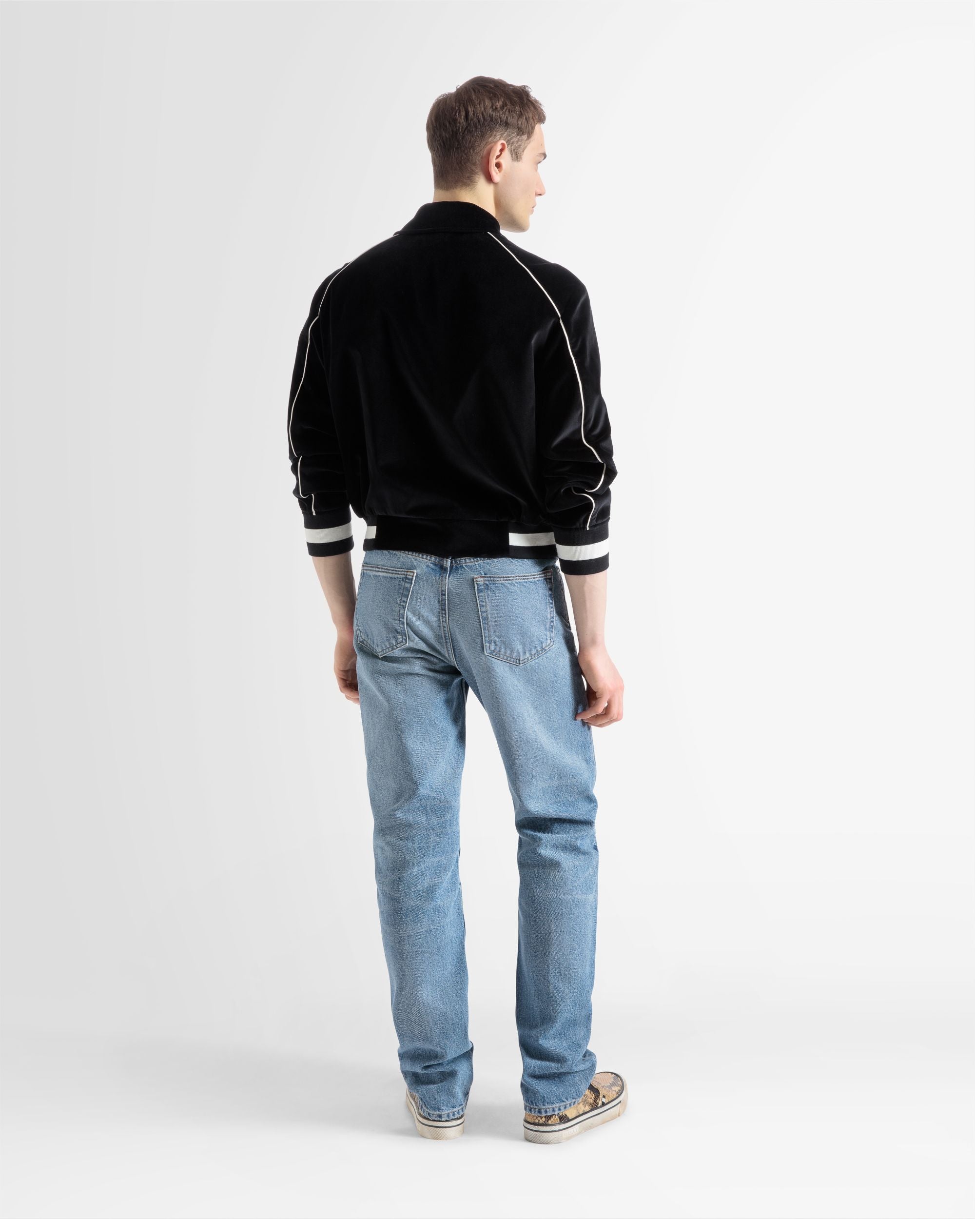 Blouson Bomber En Velours Brodé - Homme - Bally - 05