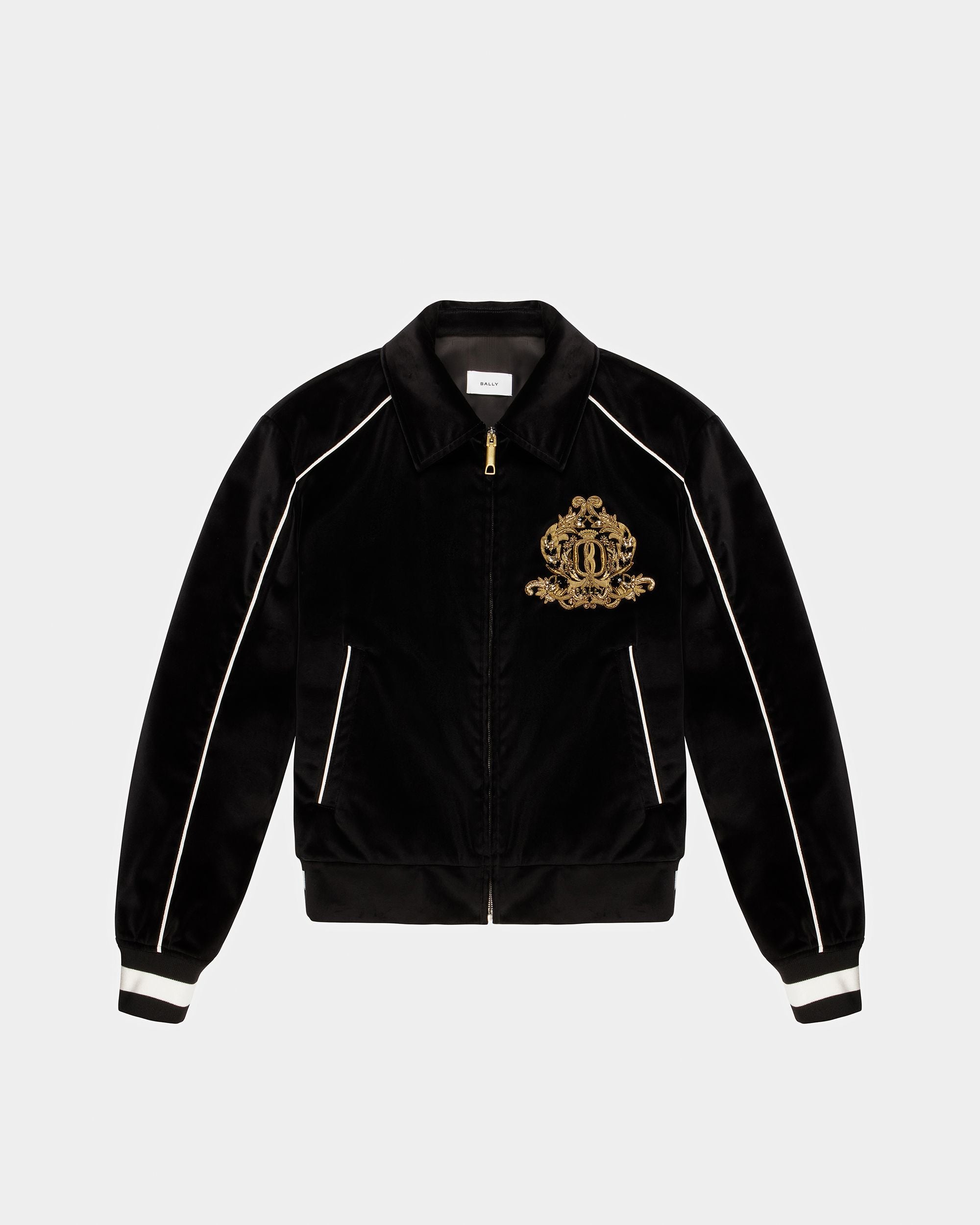 Blouson Bomber En Velours Brodé - Homme - Bally - 06
