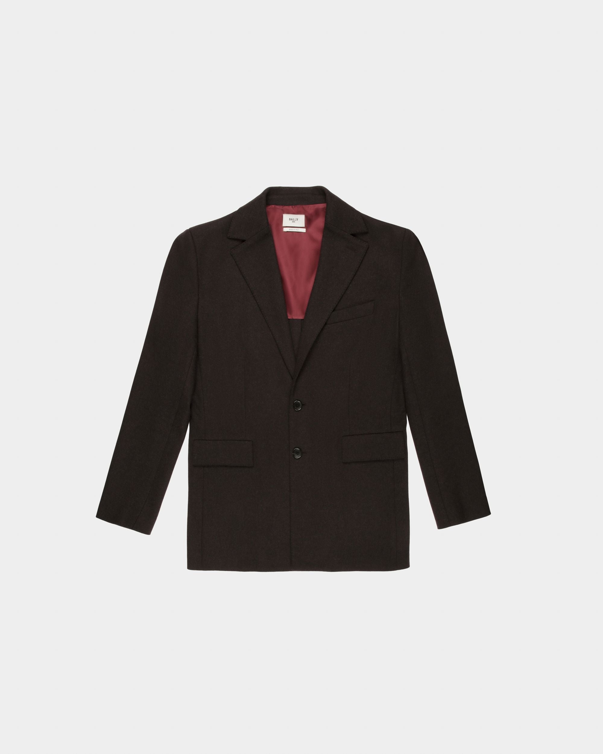Jacke Aus Ebenholzfarbener Wolle - Herren - Bally - 04