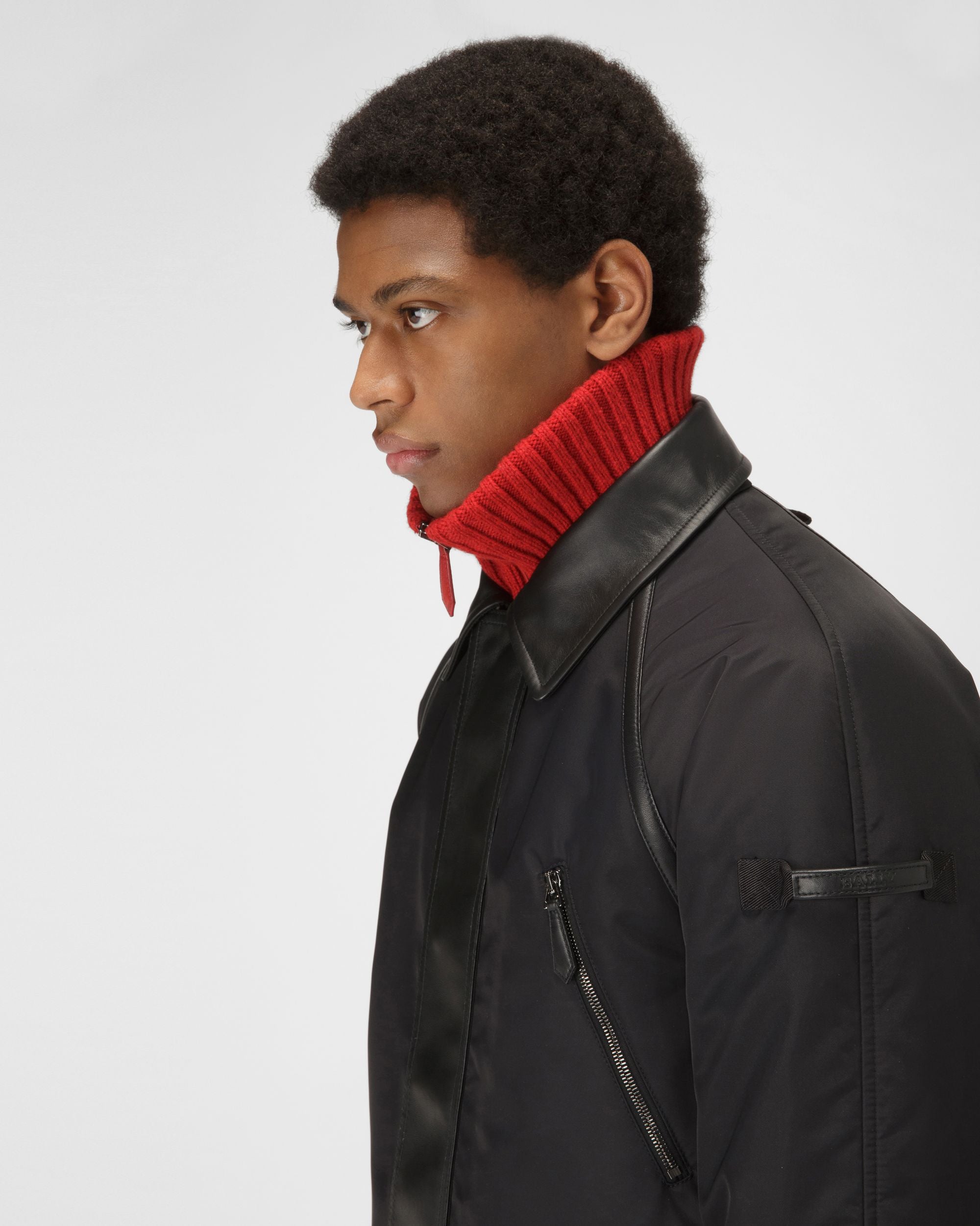 Veste En Nylon Recyclé Noir - Homme - Bally - 02