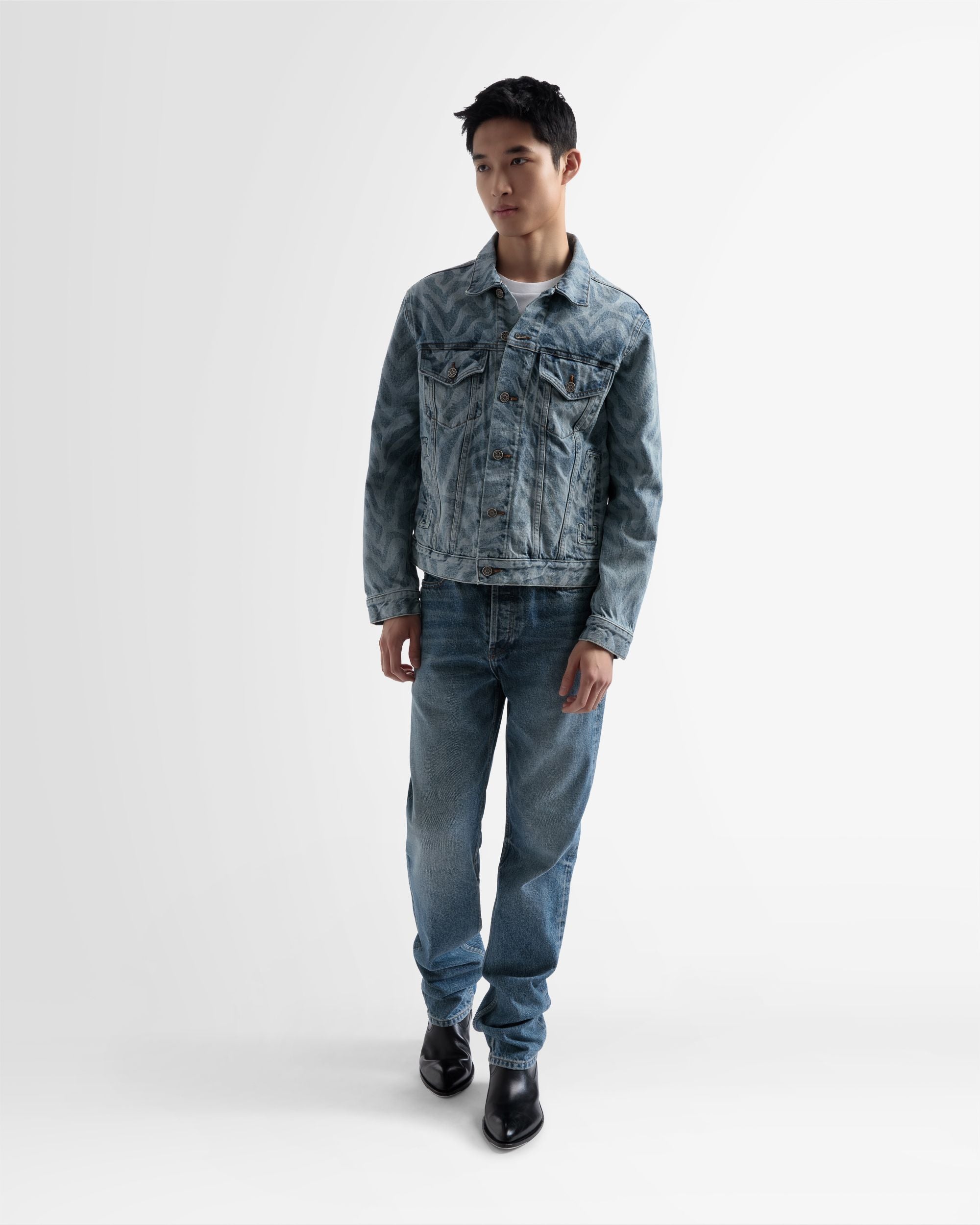 Veste En Jean Imprimé Zèbre - Homme - Bally - 02