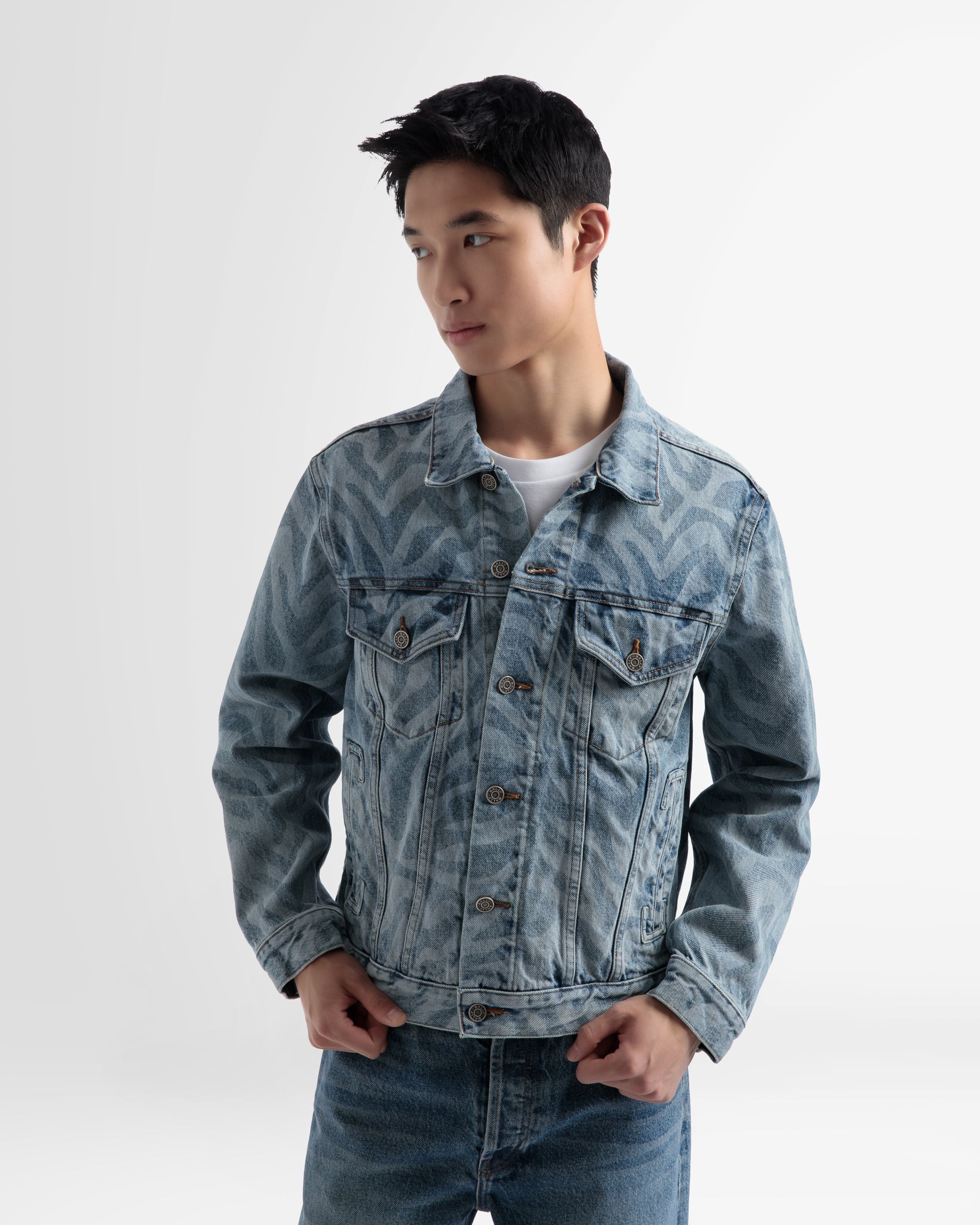 Veste En Jean Imprimé Zèbre - Homme - Bally - 03
