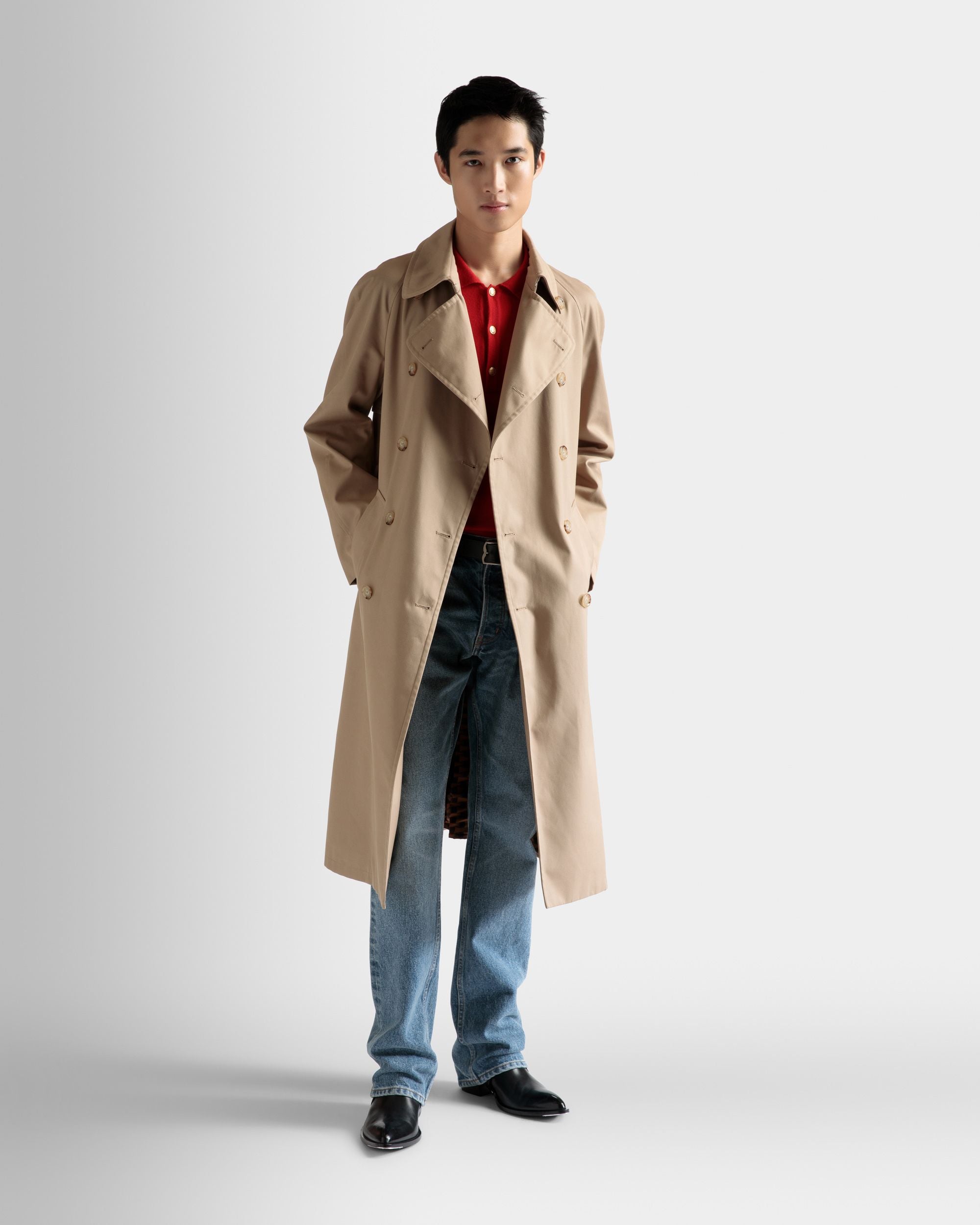 Trench In Cotone Marrone - Uomo - Bally - 02