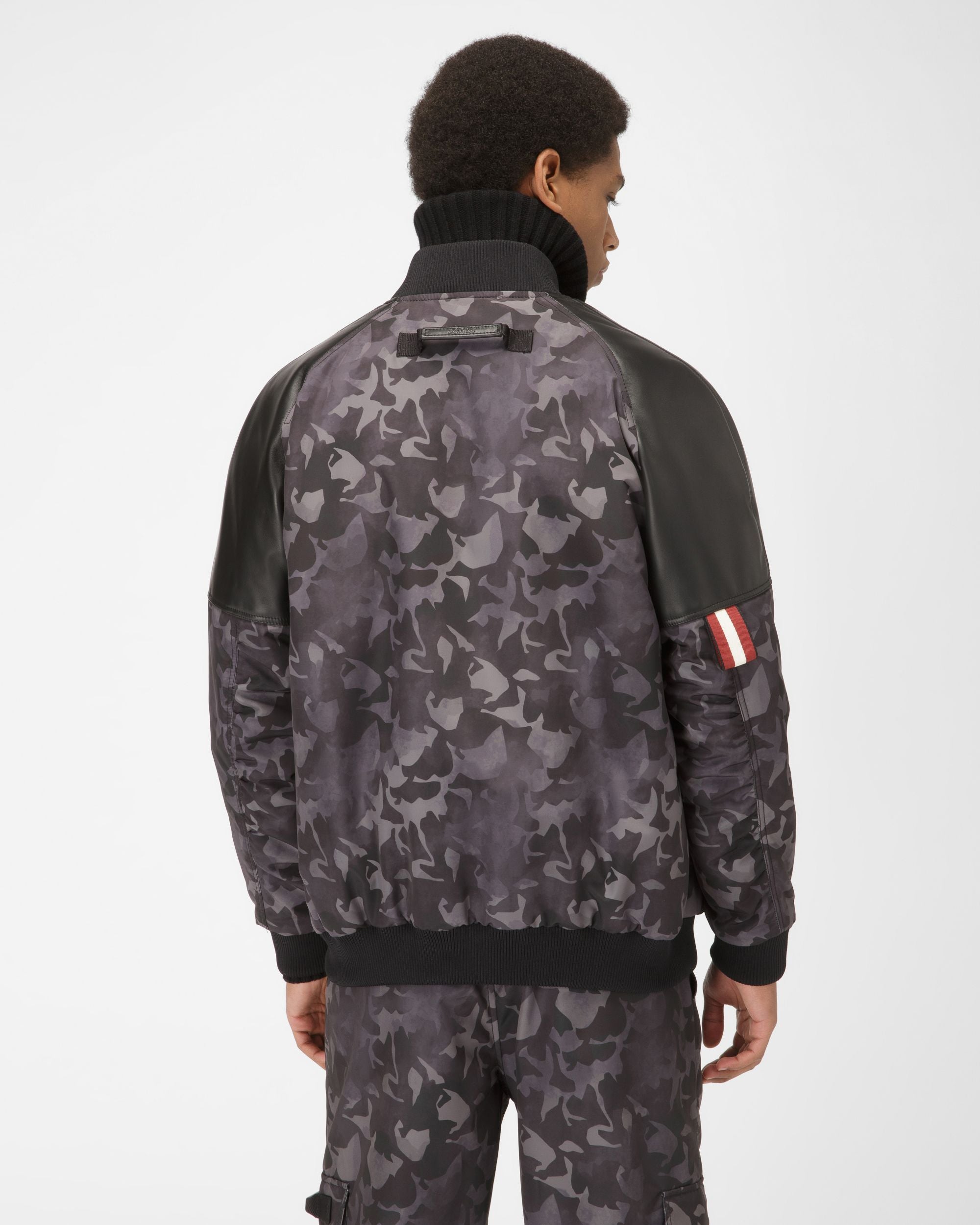 Bomber Con Inserti In Pelle Camouflage - Uomo - Bally - 03