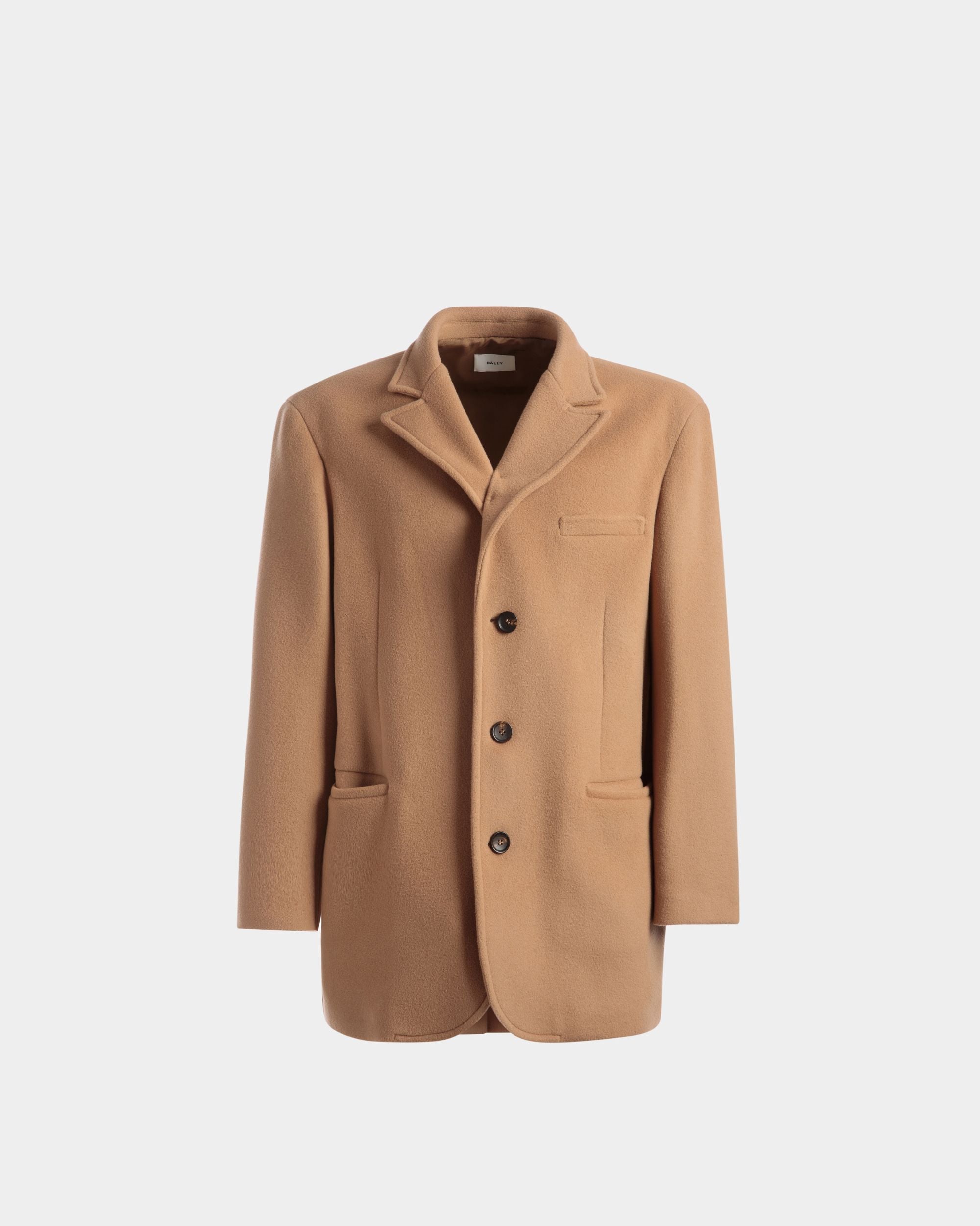 Einreihiger Blazer Aus Kaschmir-Gemisch In Camel - Herren - Bally - 01