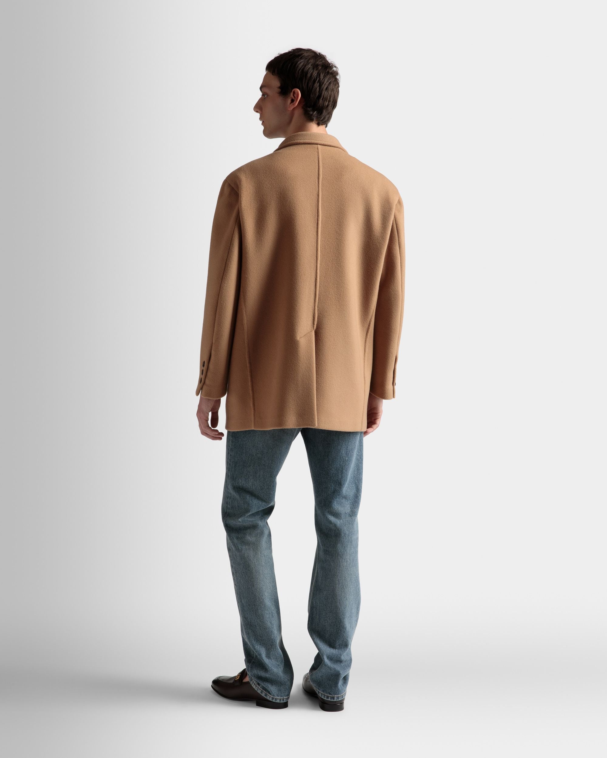 Einreihiger Blazer Aus Kaschmir-Gemisch In Camel - Herren - Bally - 05