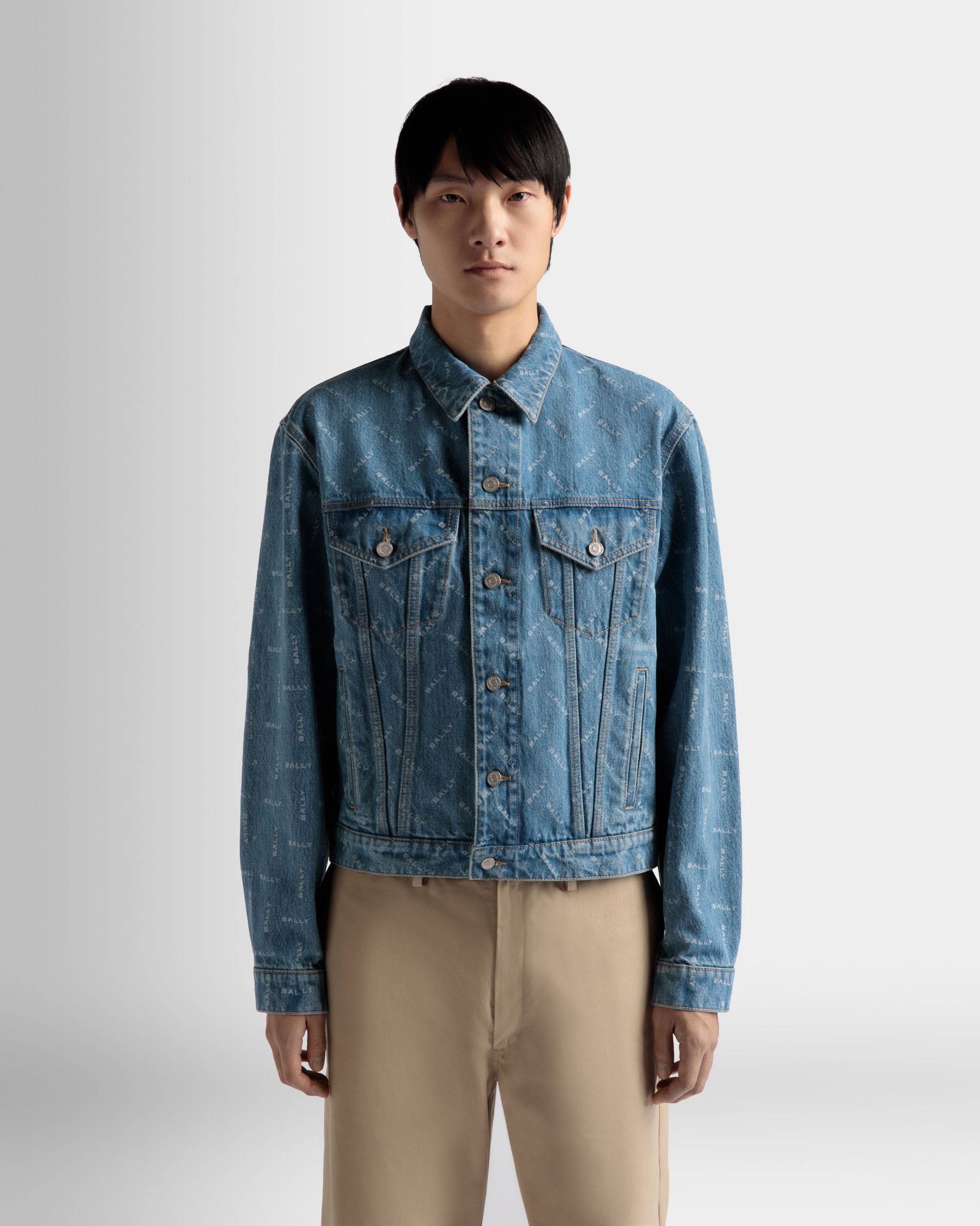 Veste En Jean En Coton Bleu Clair - Homme - Bally - 03