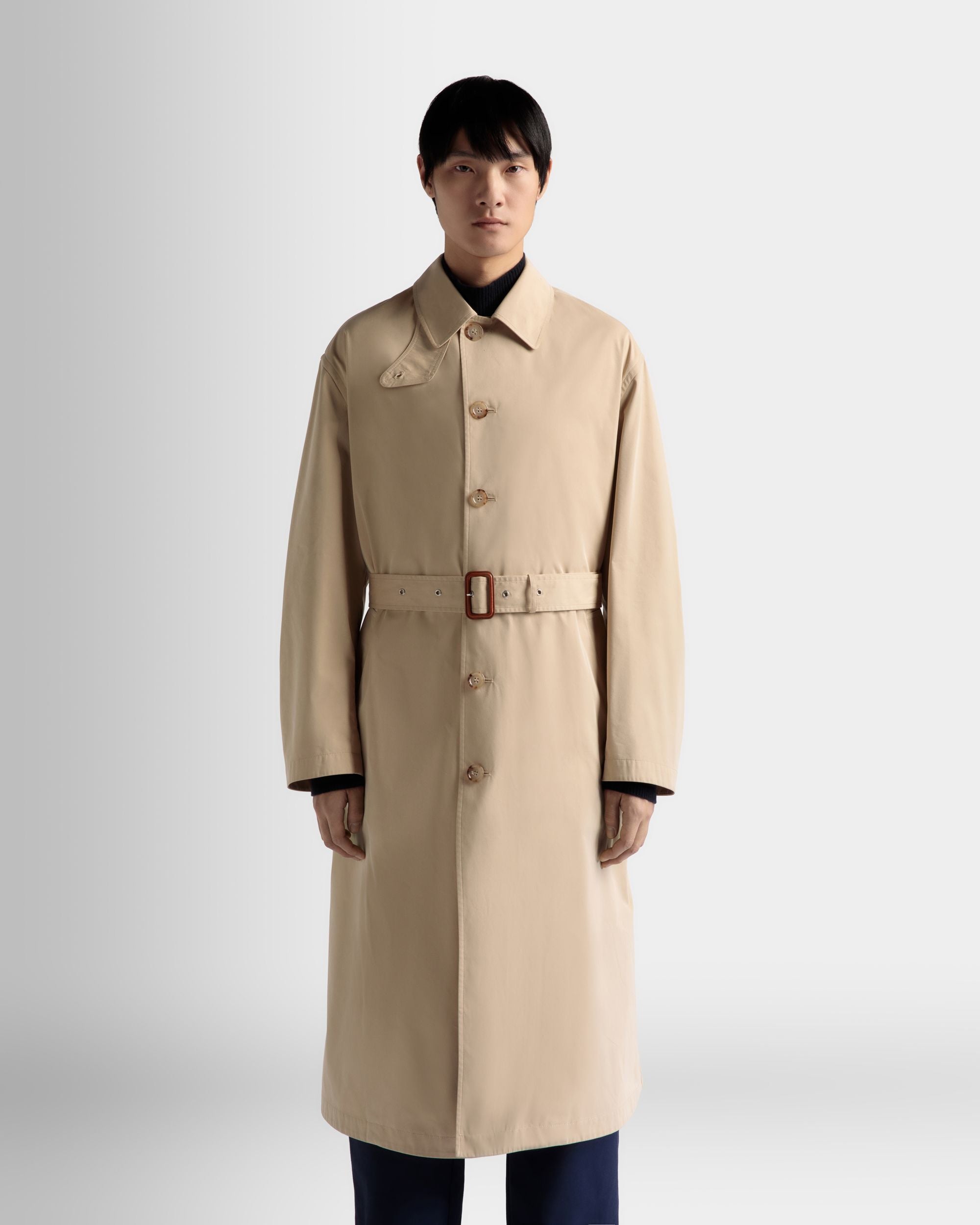 Trench In Tessuto Color Cammello - Uomo - Bally - 03