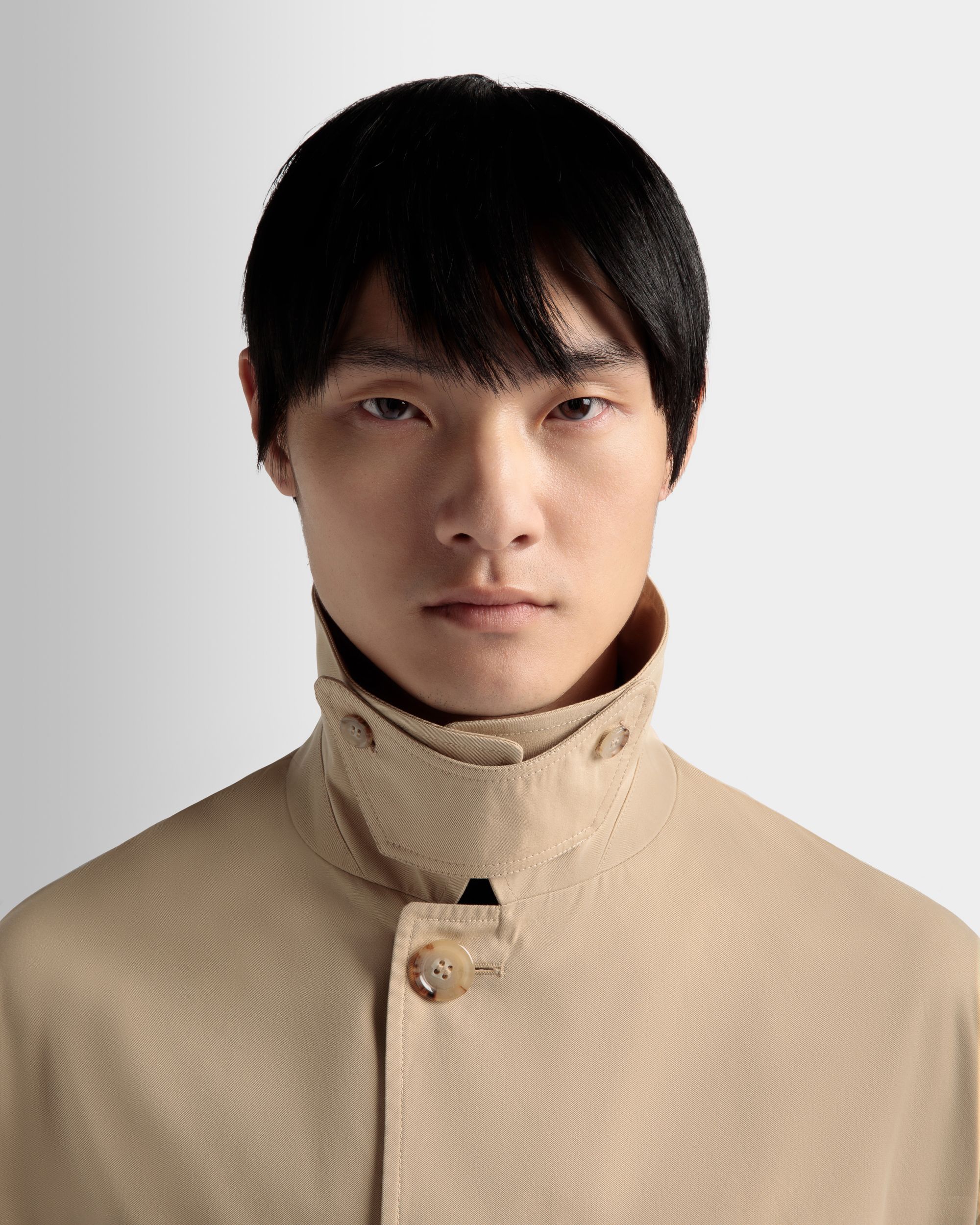 Trench In Tessuto Color Cammello - Uomo - Bally - 04