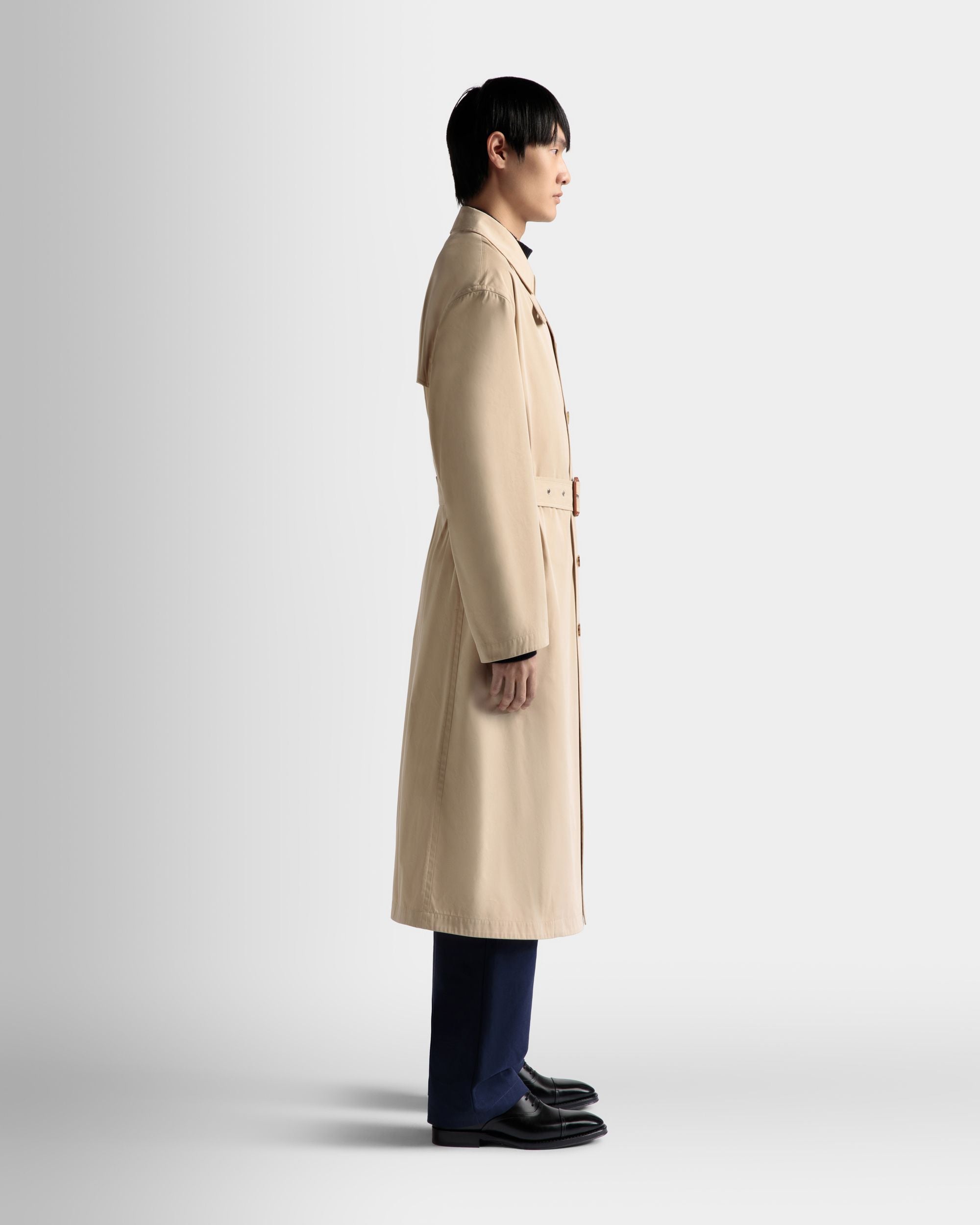 Trench In Tessuto Color Cammello - Uomo - Bally - 05