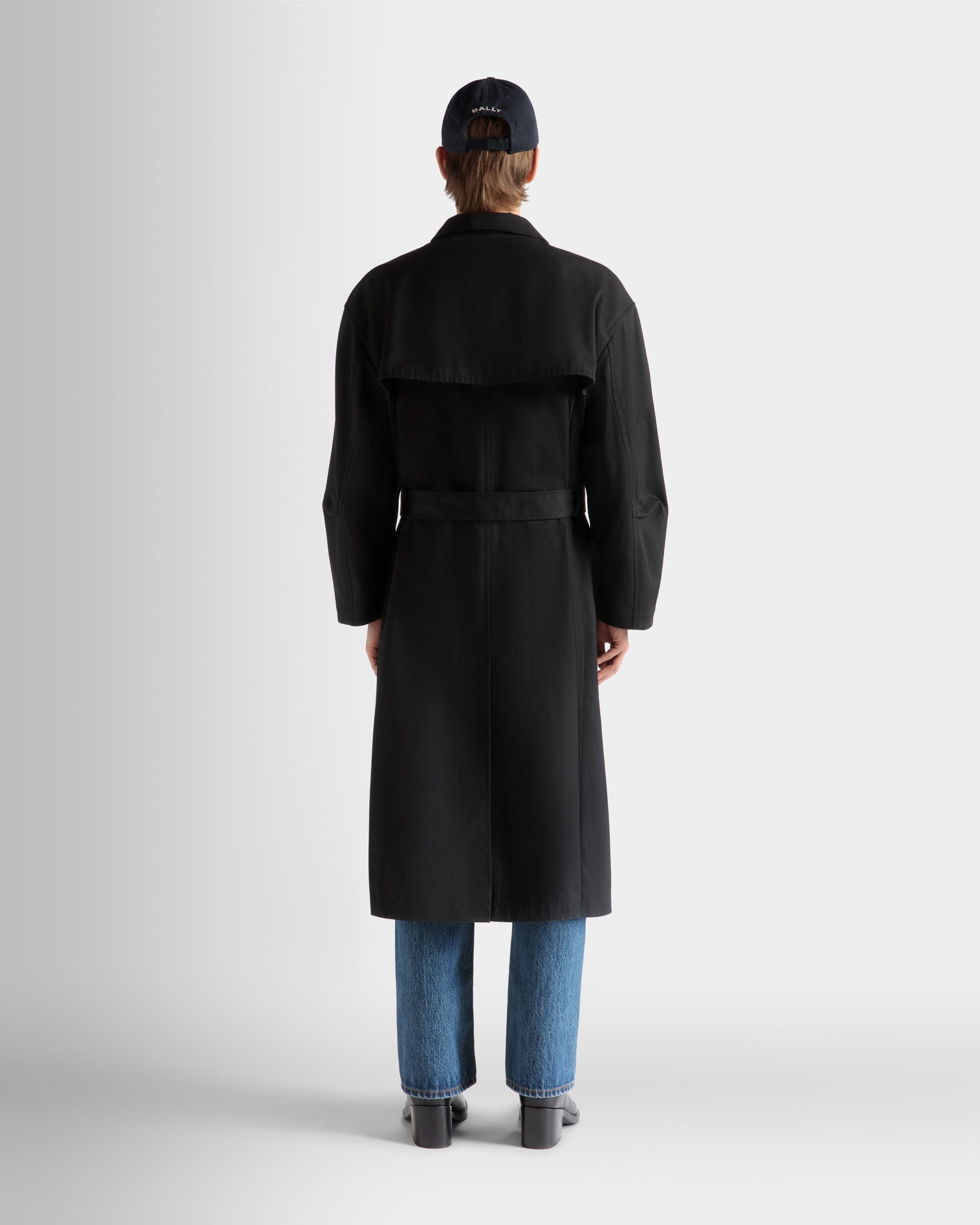 Trench En Coton Mélangé Navy Blue - Homme - Bally - 06