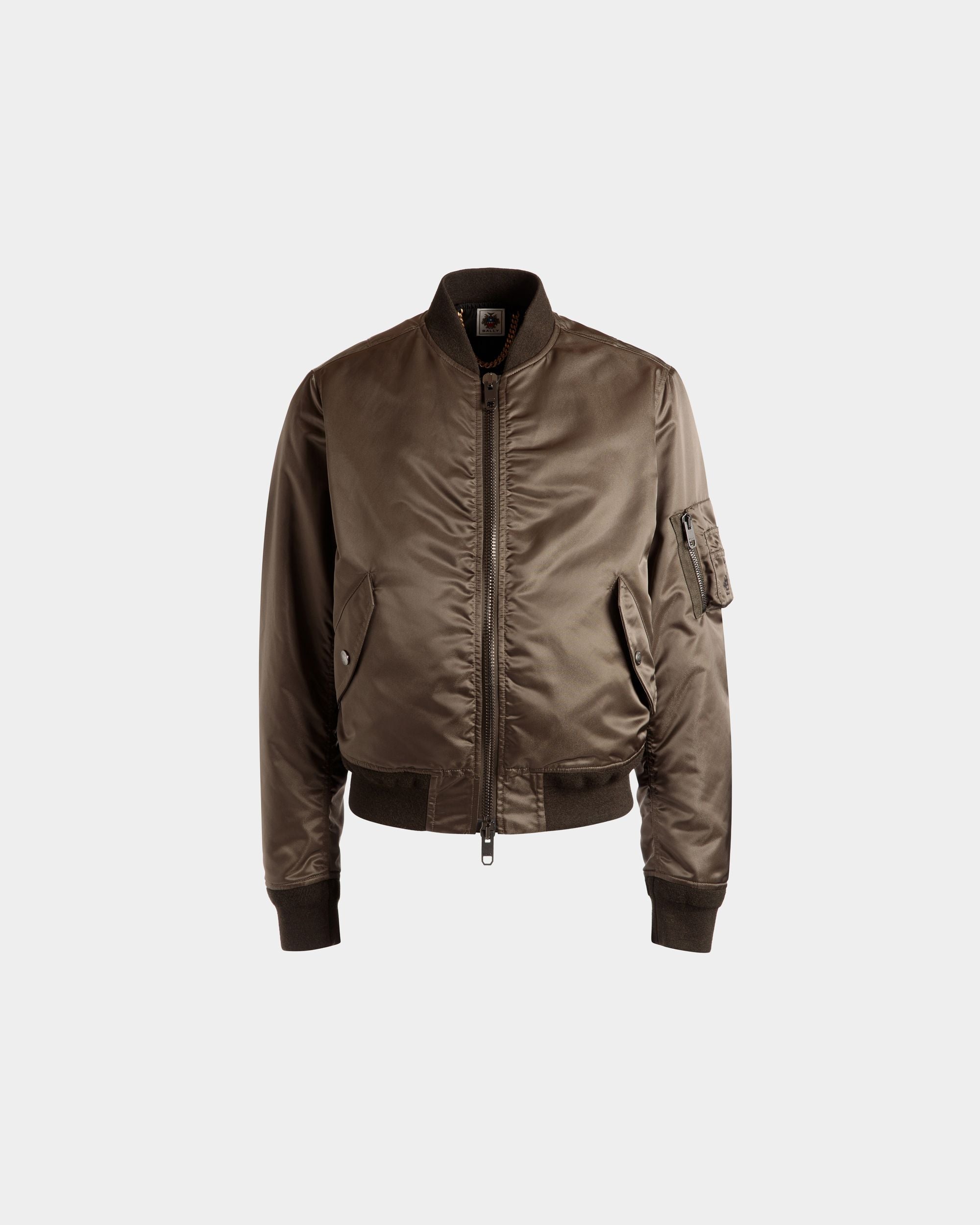Bomberjacke Aus Nylon In Military Green Aus Der Adrien Brody Travel-Kollektion - Herren - Bally - 01