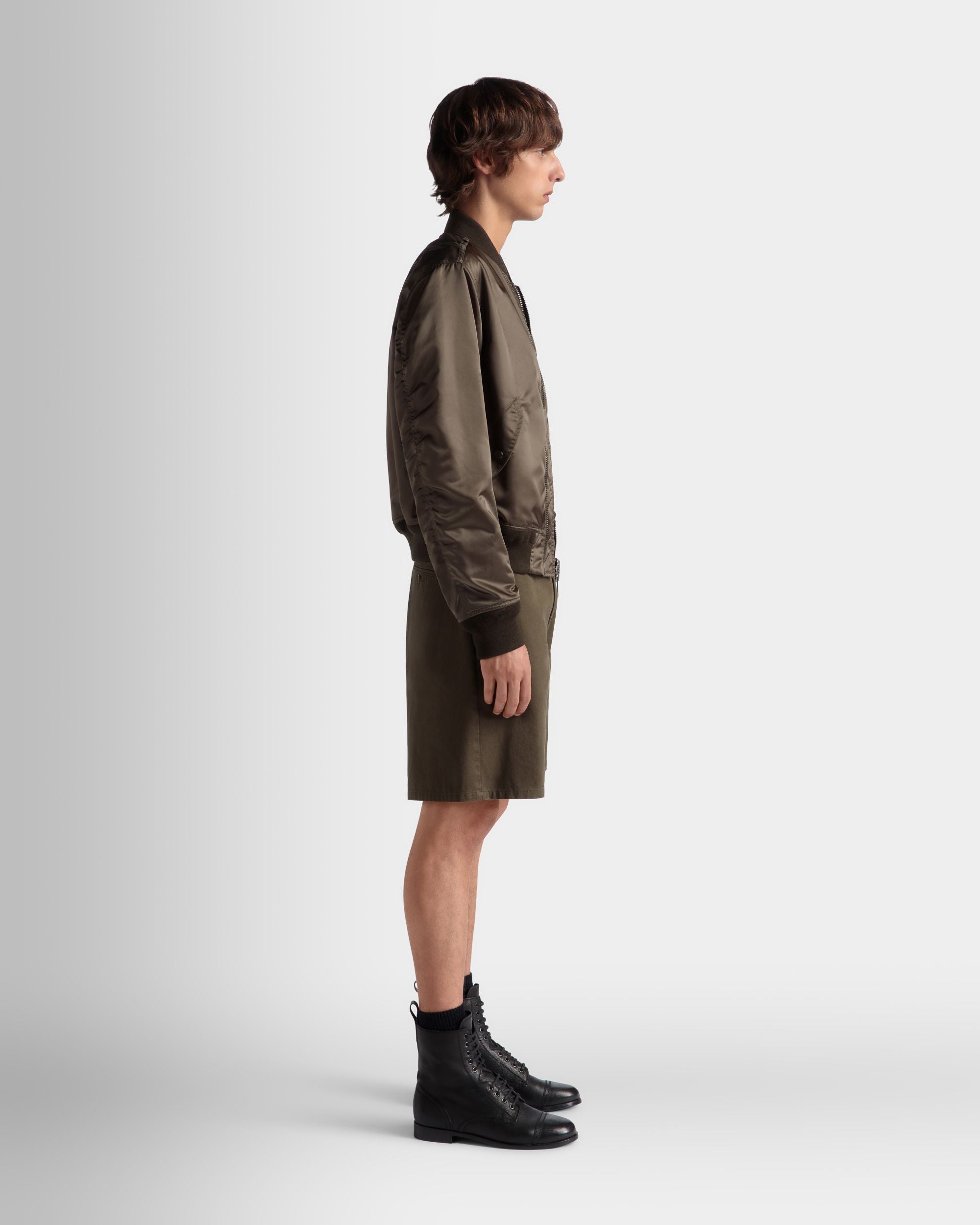 Bomberjacke Aus Nylon In Military Green Aus Der Adrien Brody Travel-Kollektion - Herren - Bally - 07