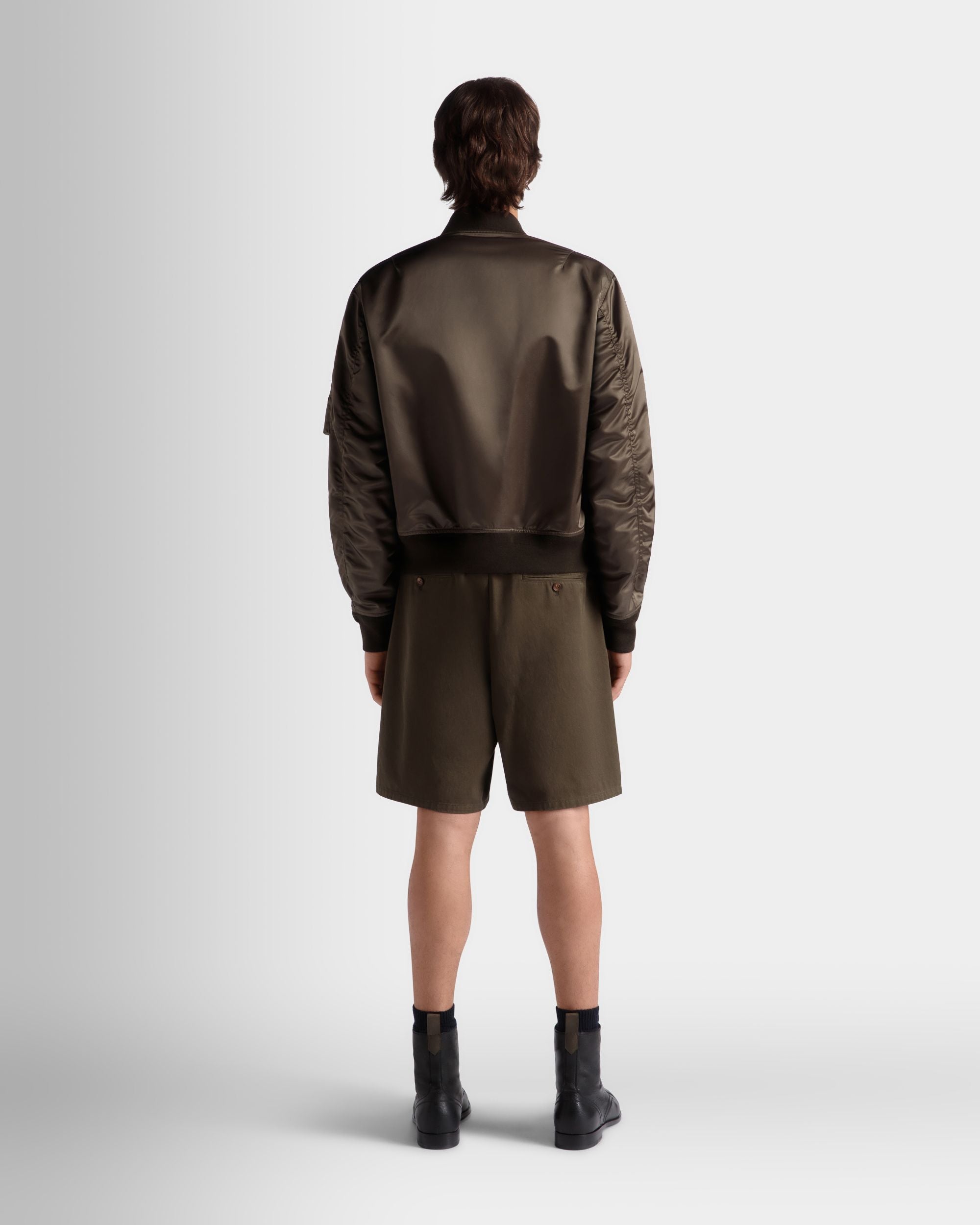 Bomberjacke Aus Nylon In Military Green Aus Der Adrien Brody Travel-Kollektion - Herren - Bally - 08