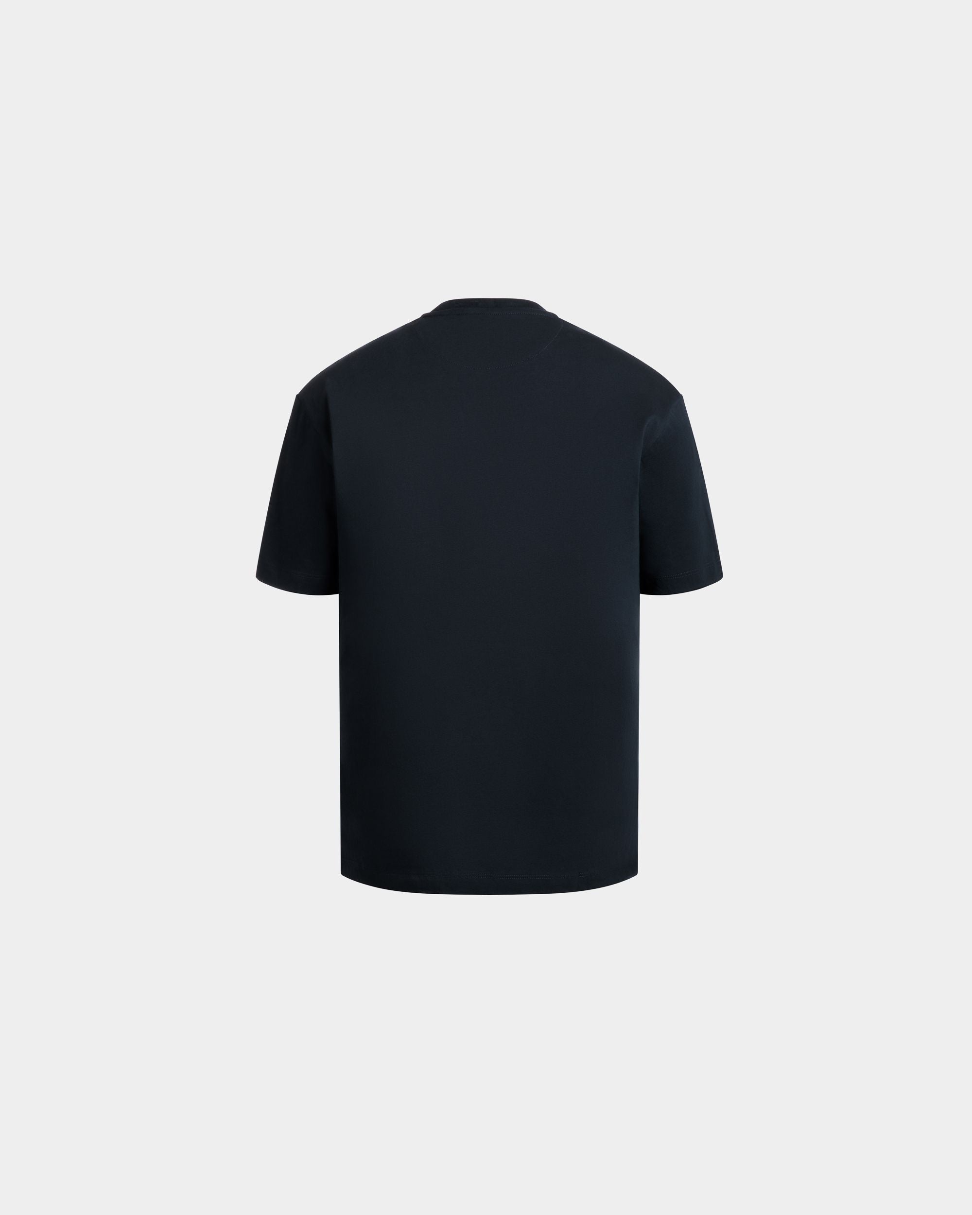 T-Shirt In Blue Cotton - Herren - Bally - 03