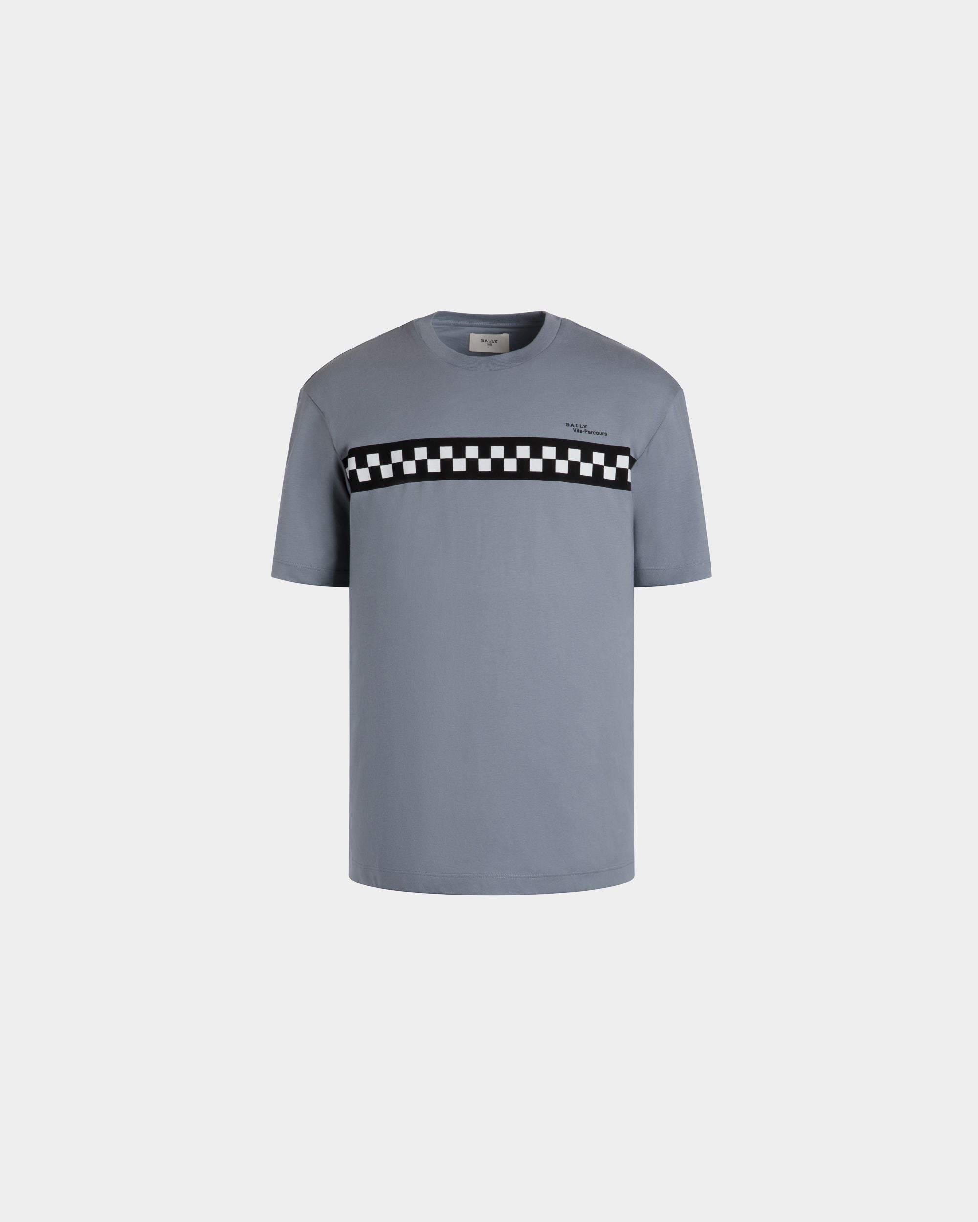 T-Shirt En Maille De Coton Grise - Homme - Bally - 01