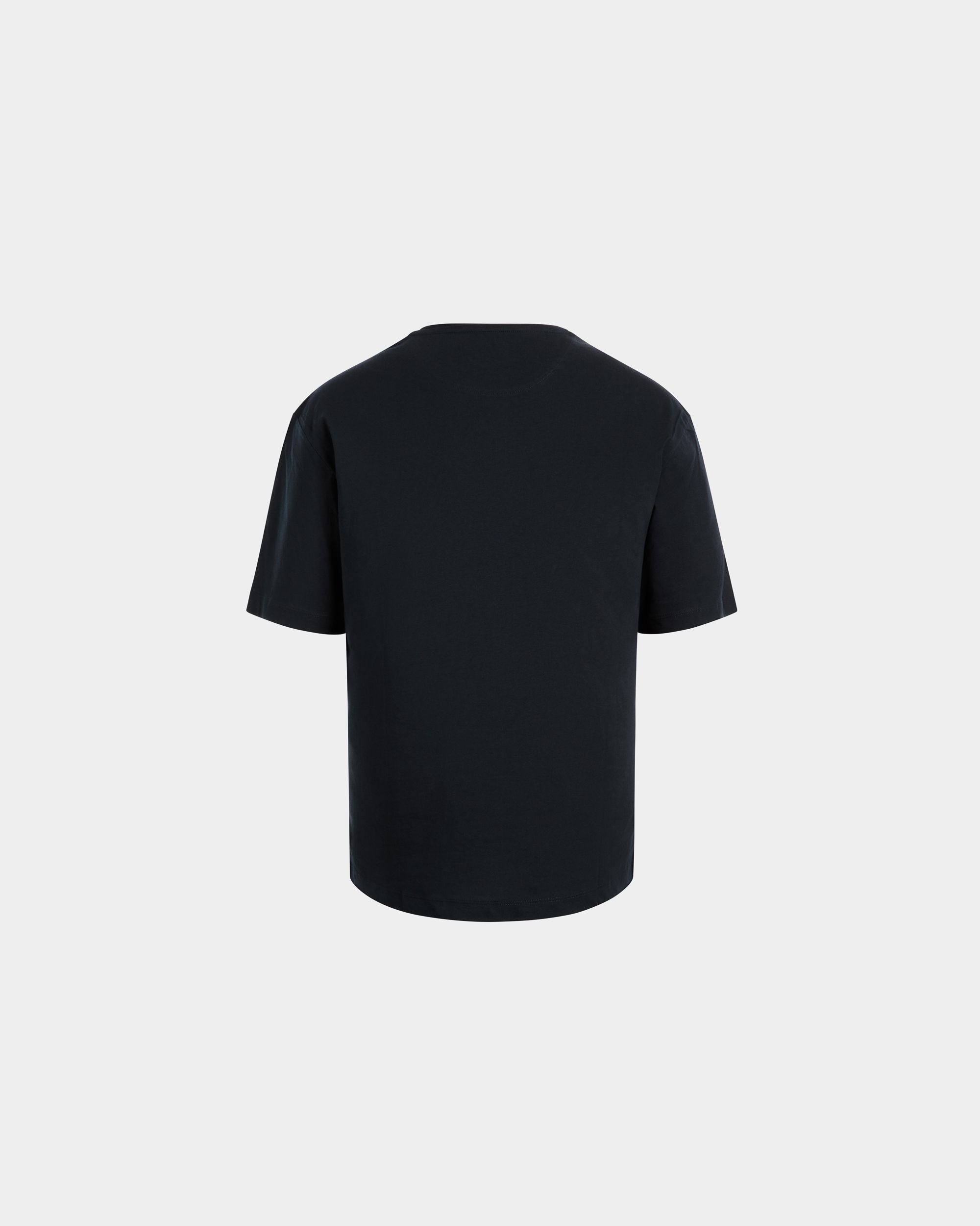 T-Shirt In Blue Cotton - Herren - Bally - 03