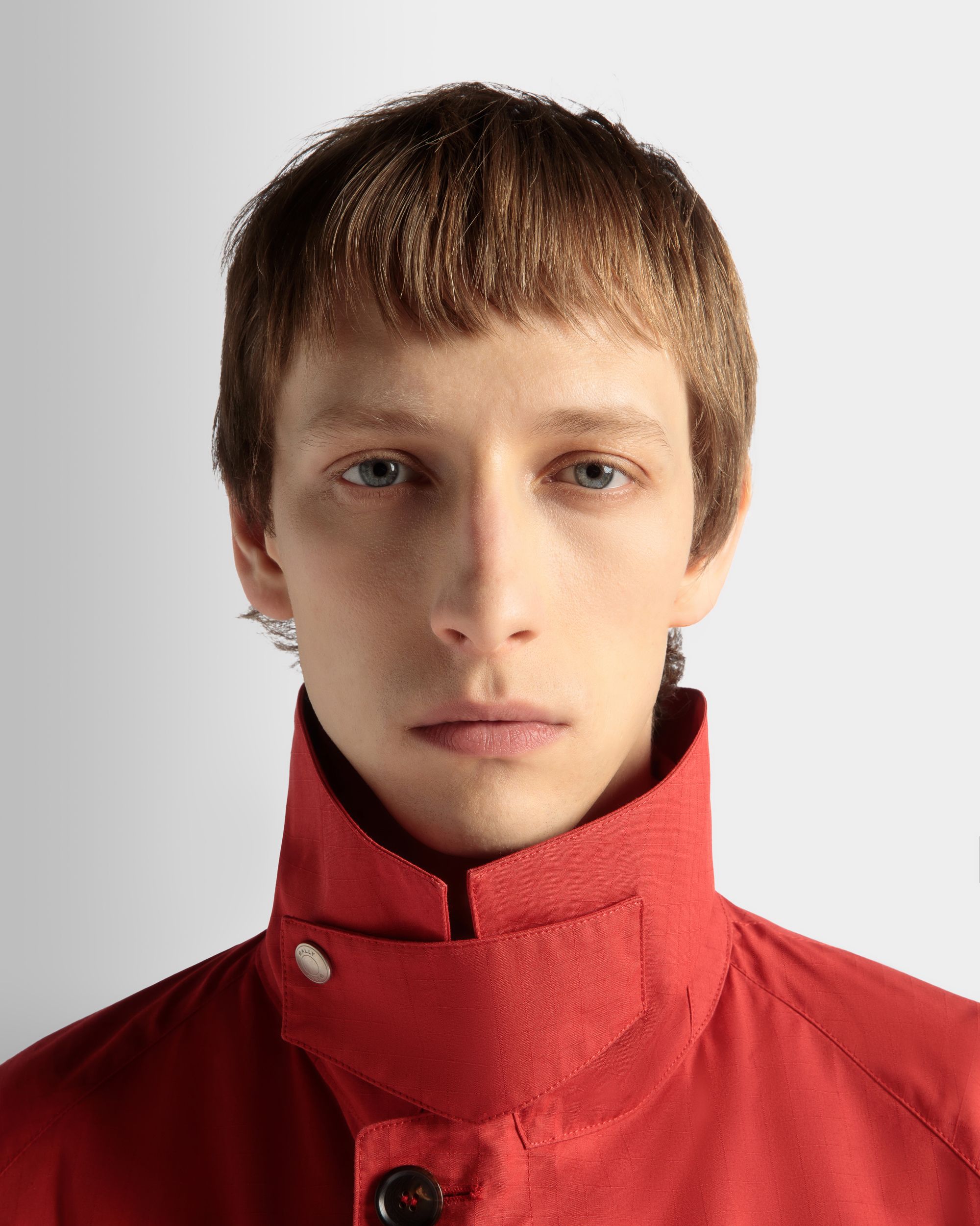 Mantel Aus Nylon In Candy Red - Herren - Bally - 04