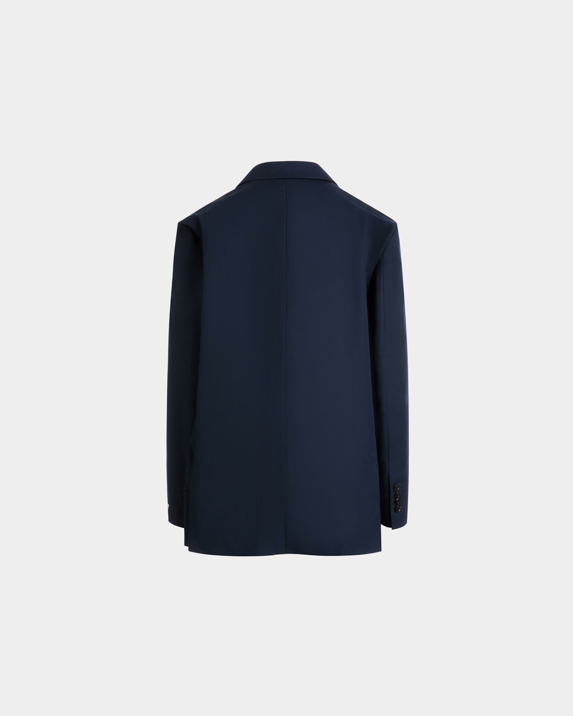 Blazer En Coton Mélangé Navy Blue - Homme - Bally - 07