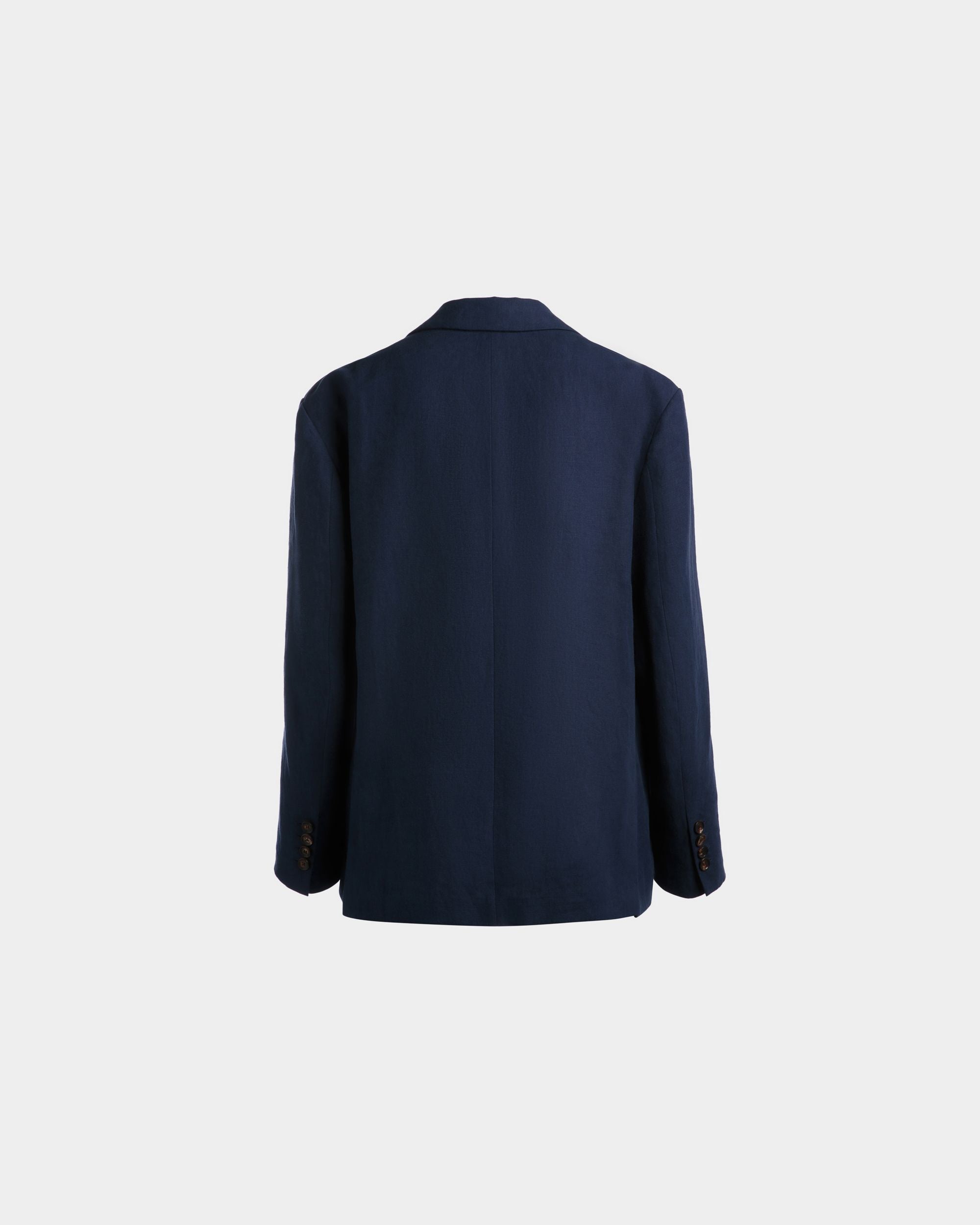 Jacke Aus Leinen In Navy Blue - Herren - Bally - 03