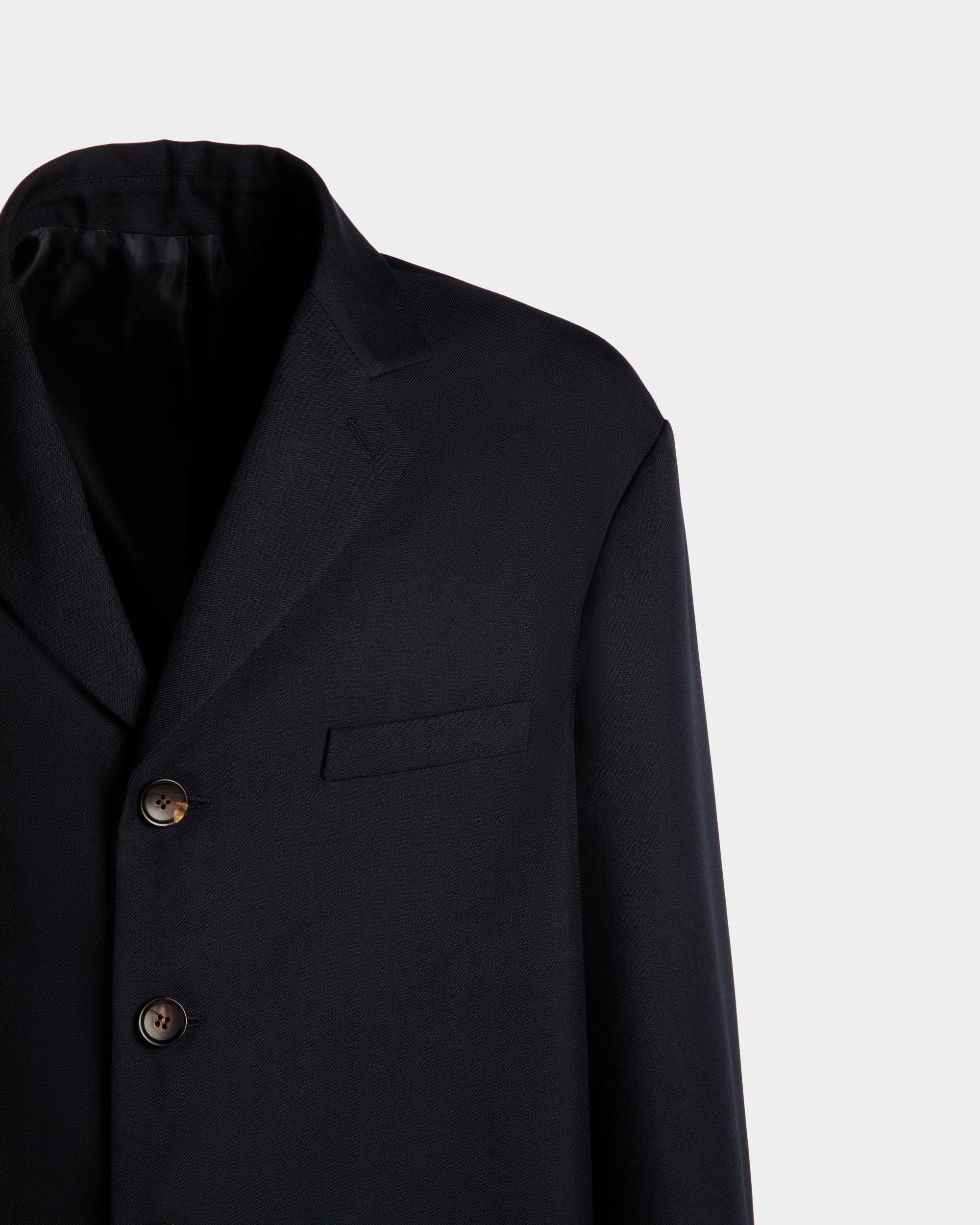 Jacket in Navy Blue Wool Blend - Men's - Bally - 07