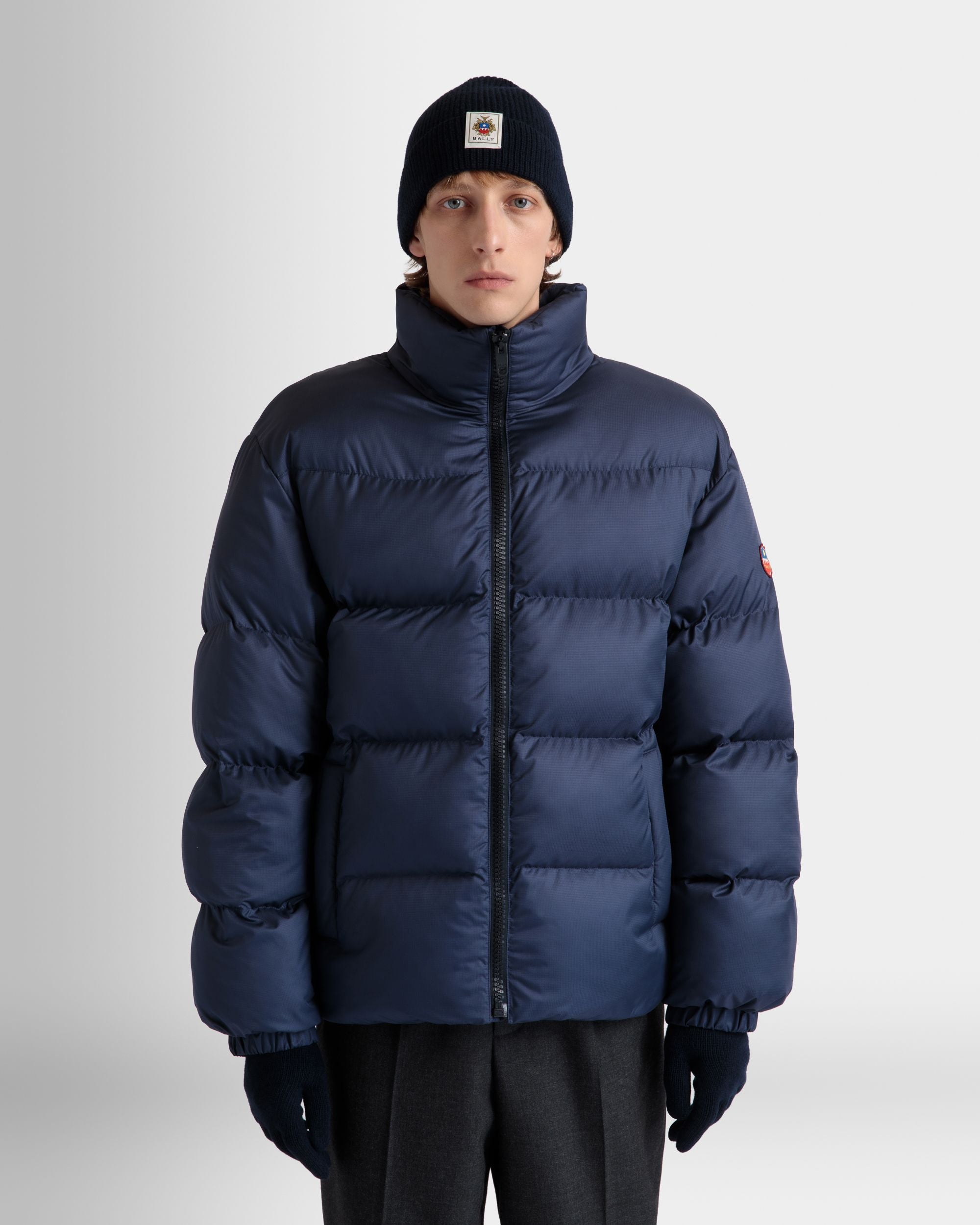 Steppjacke Aus Nylon In Navy Blue - Herren - Bally - 03
