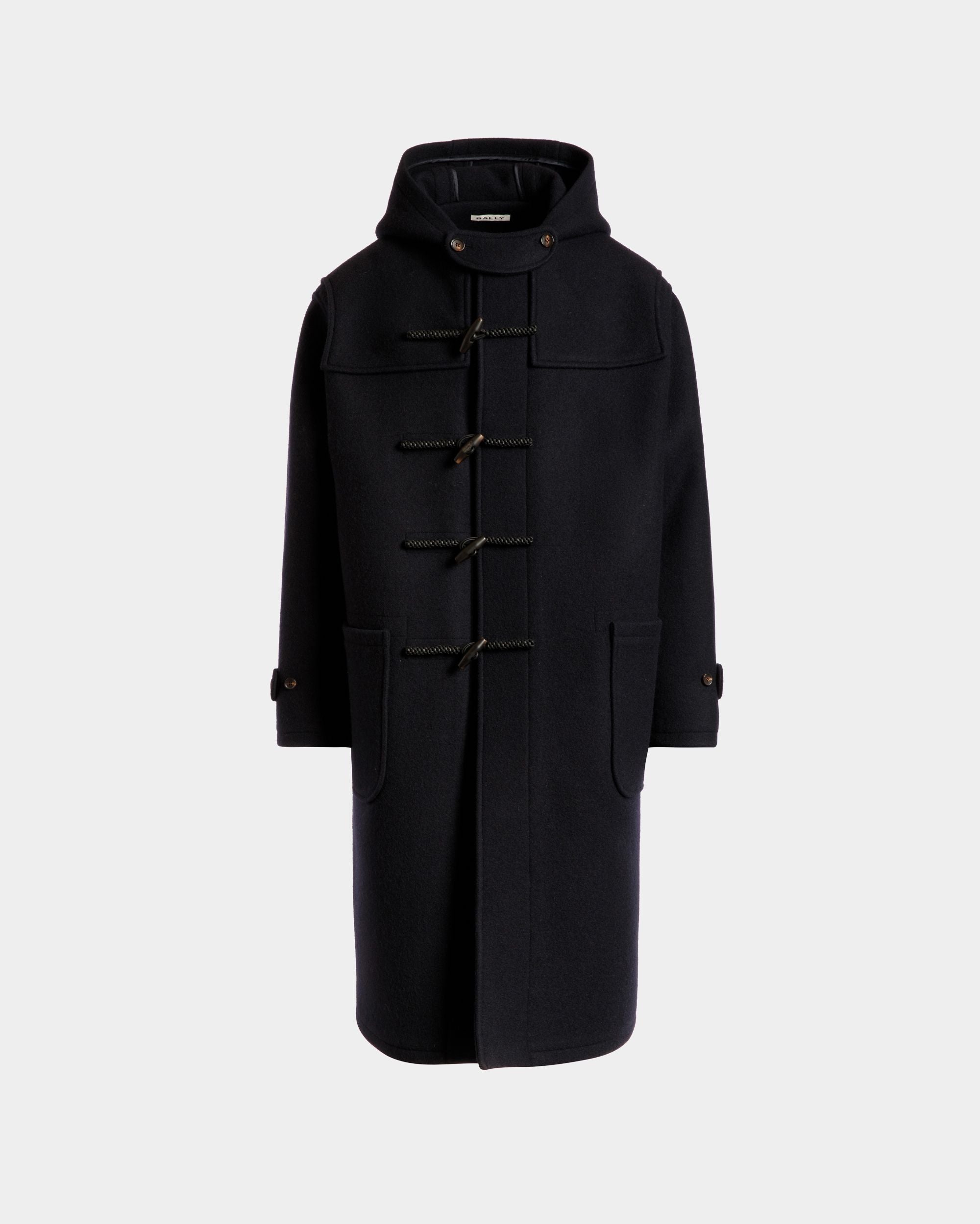 Duffelcoat Aus Wolle In Navy Blue - Herren - Bally - 01