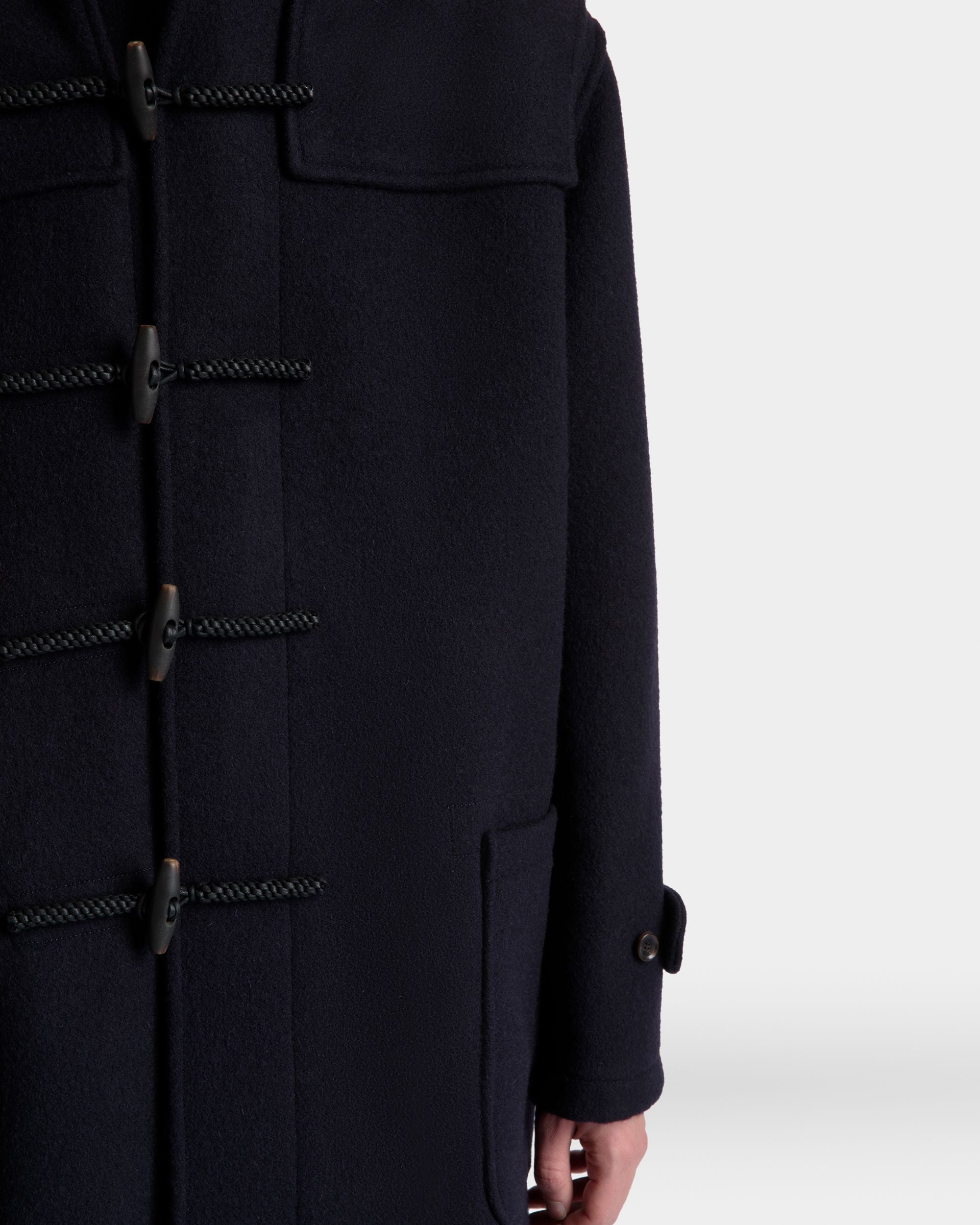 Duffelcoat Aus Wolle In Navy Blue - Herren - Bally - 04