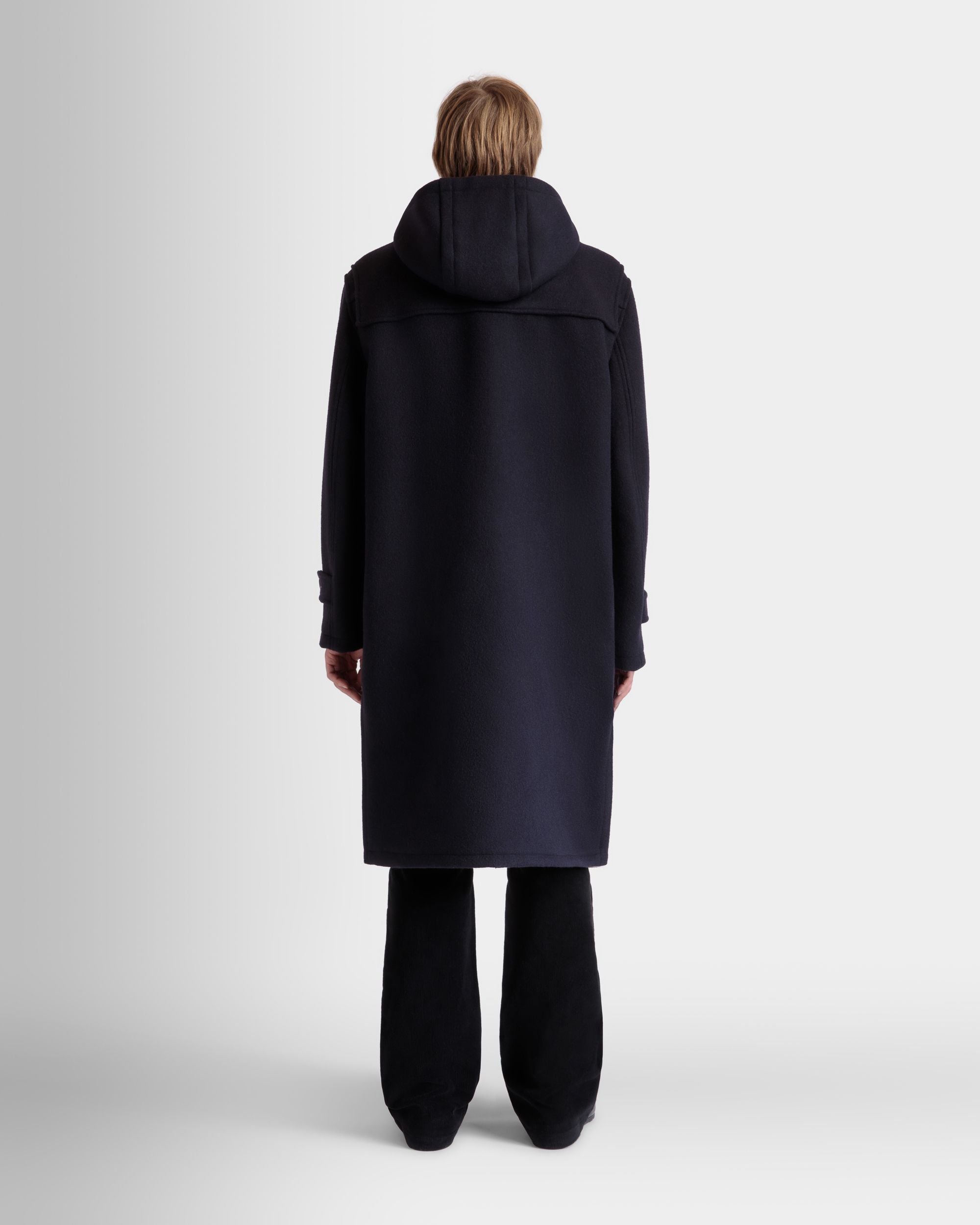 Duffelcoat Aus Wolle In Navy Blue - Herren - Bally - 06