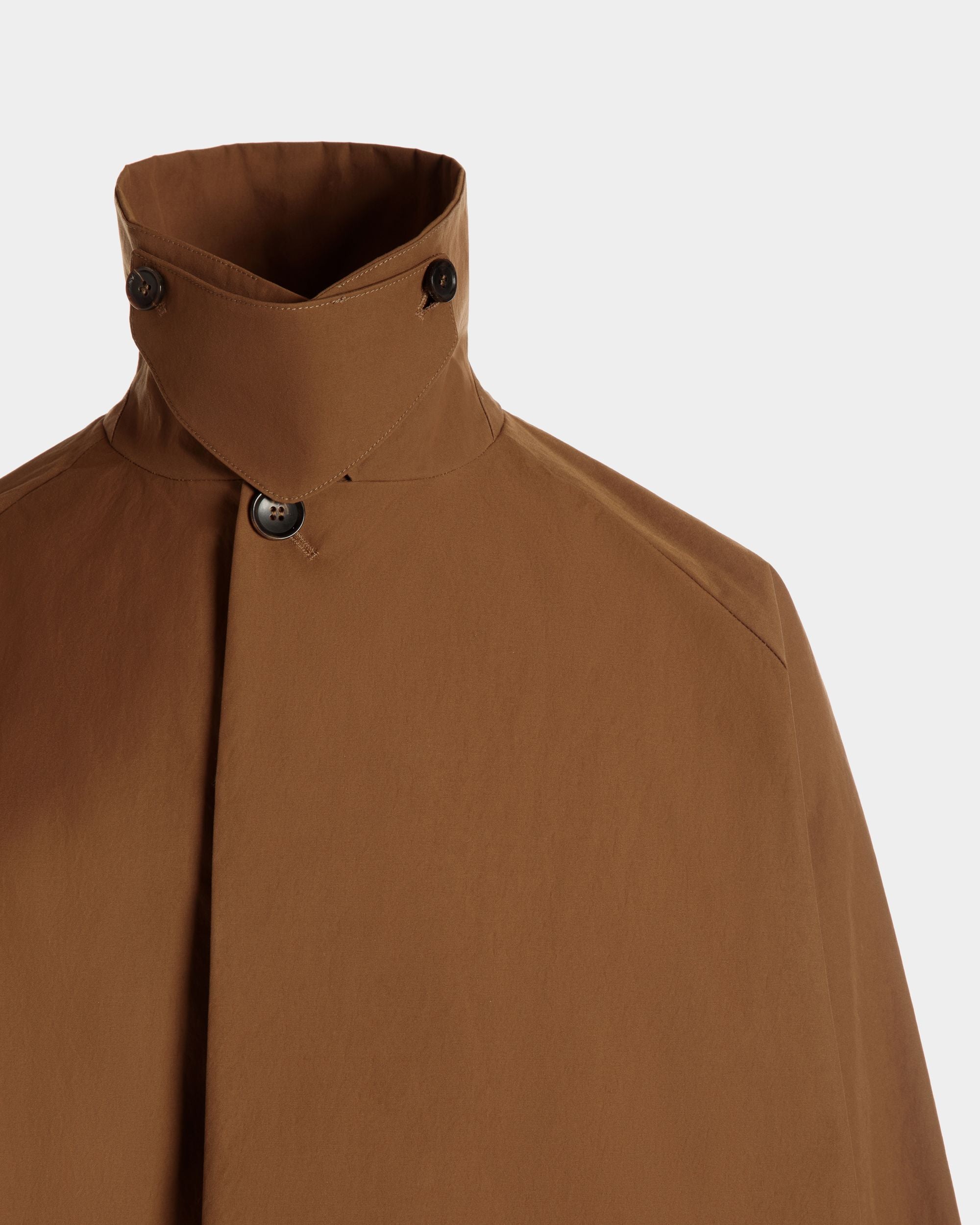 Trench Coat In Brown Nylon - Men's - Bally - 04