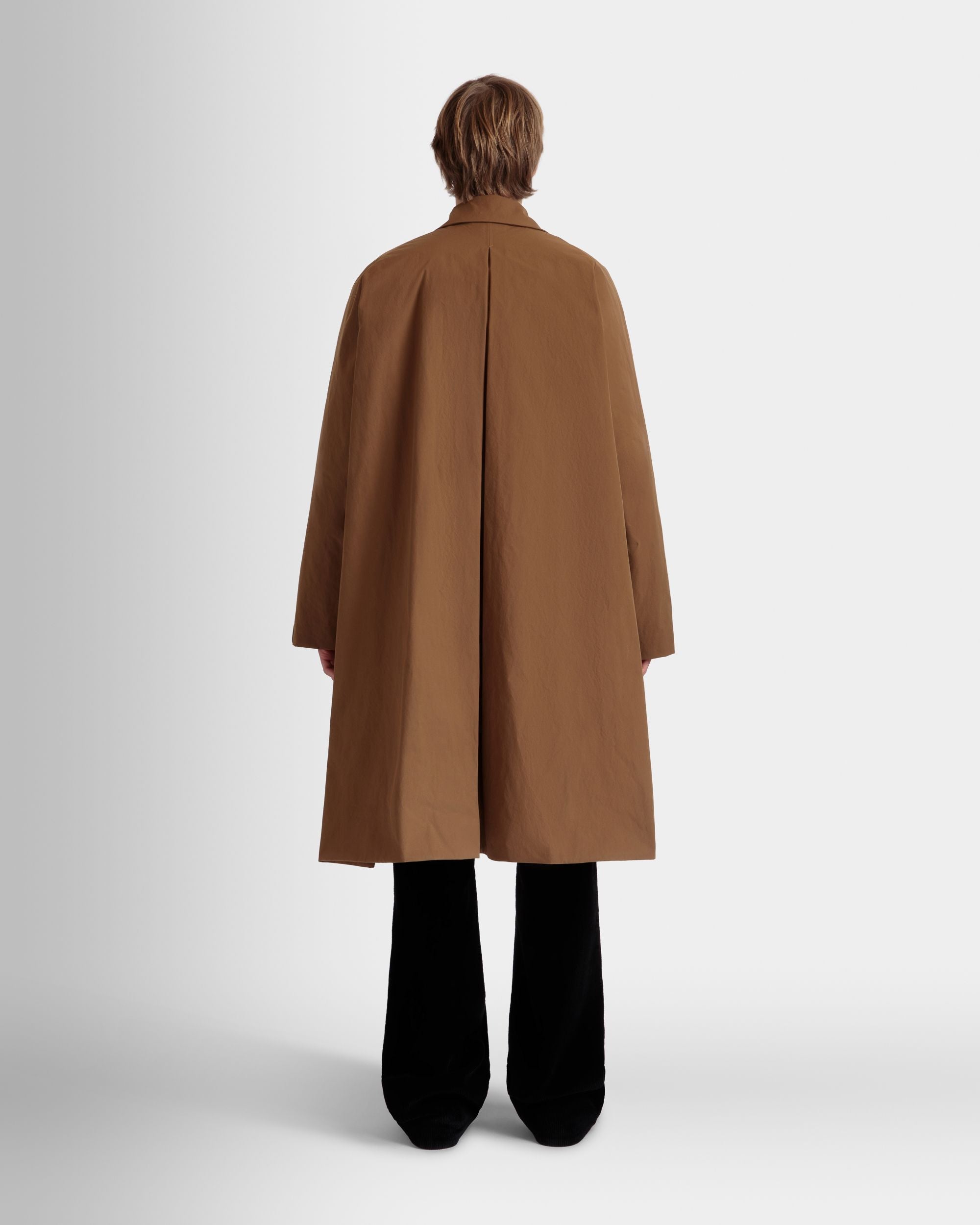 Trench Coat In Brown Nylon - Men's - Bally - 06