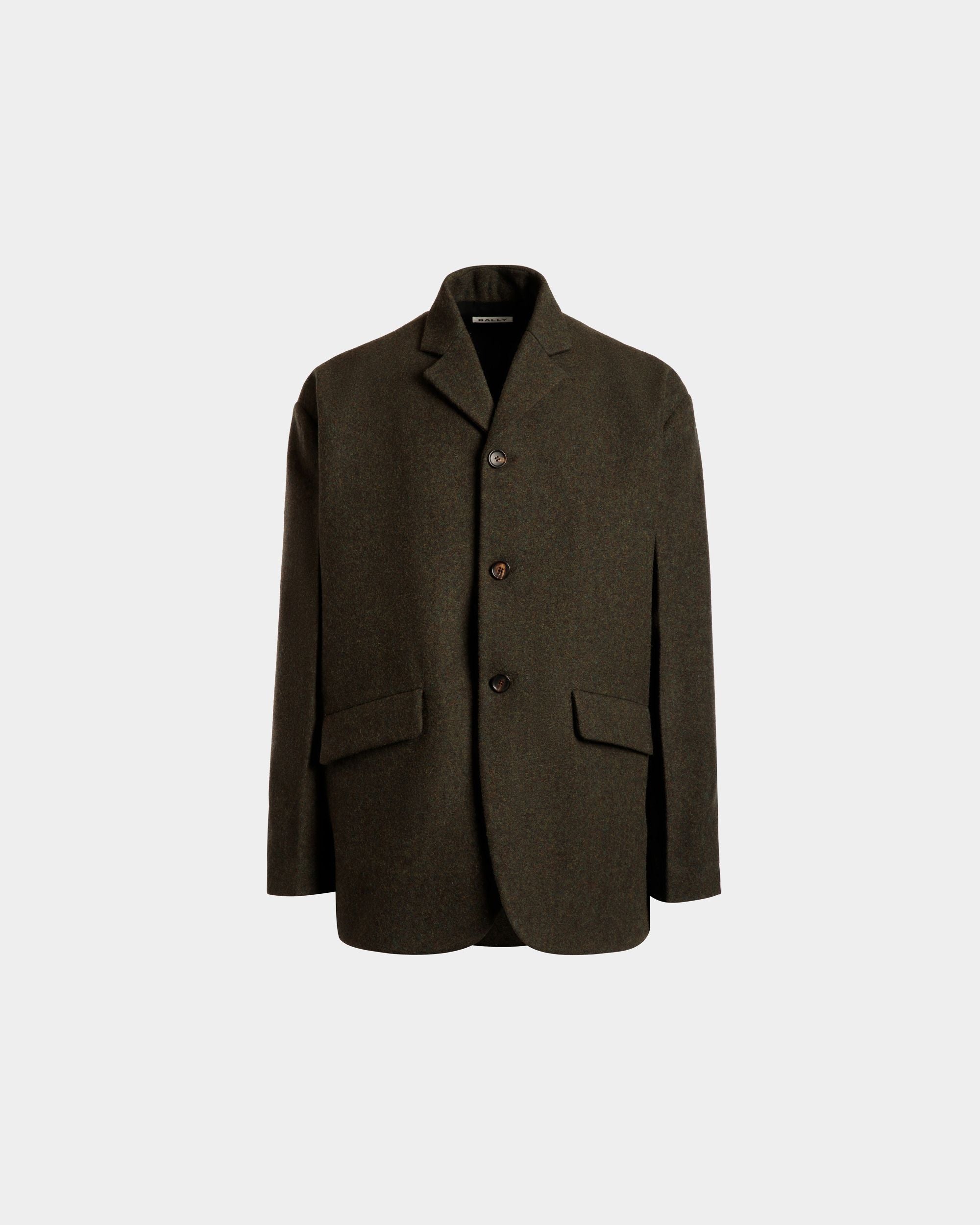 Blazer In Lana Verde Scuro - Uomo - Bally - 01