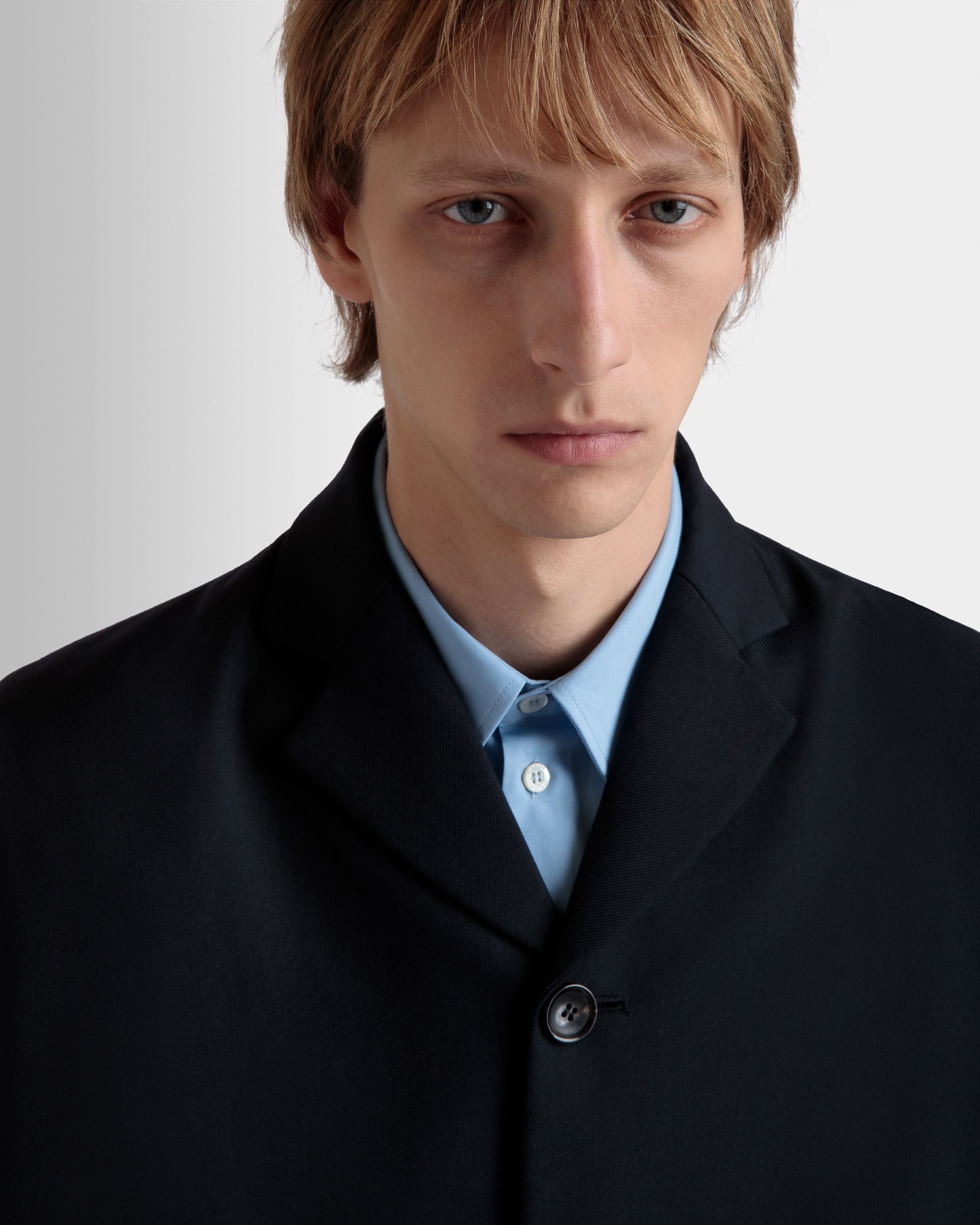 Blazer In Misto Lana Navy Blue - Uomo - Bally - 08