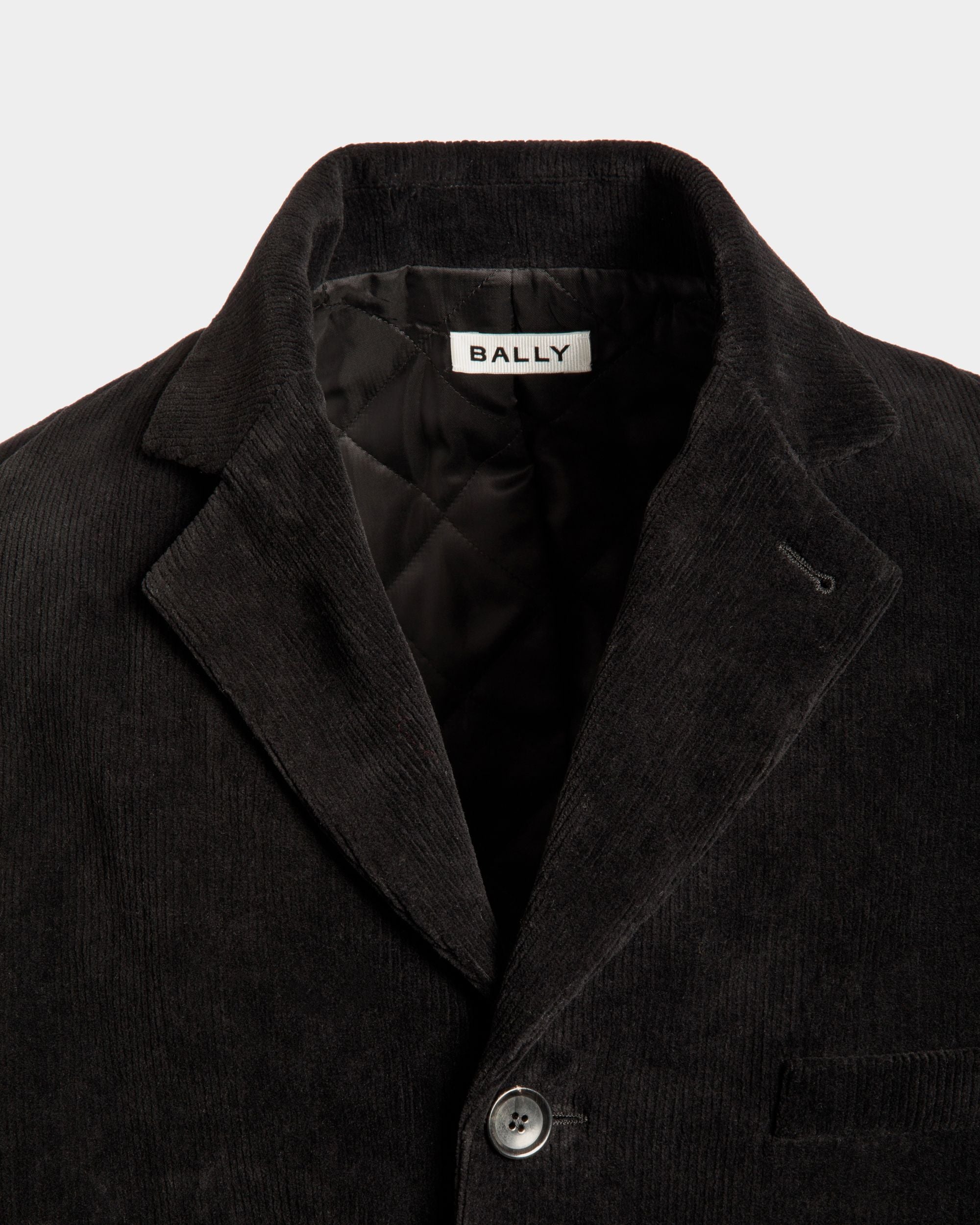 Blazer In Corduroy Di Cotone Nero - Uomo - Bally - 04