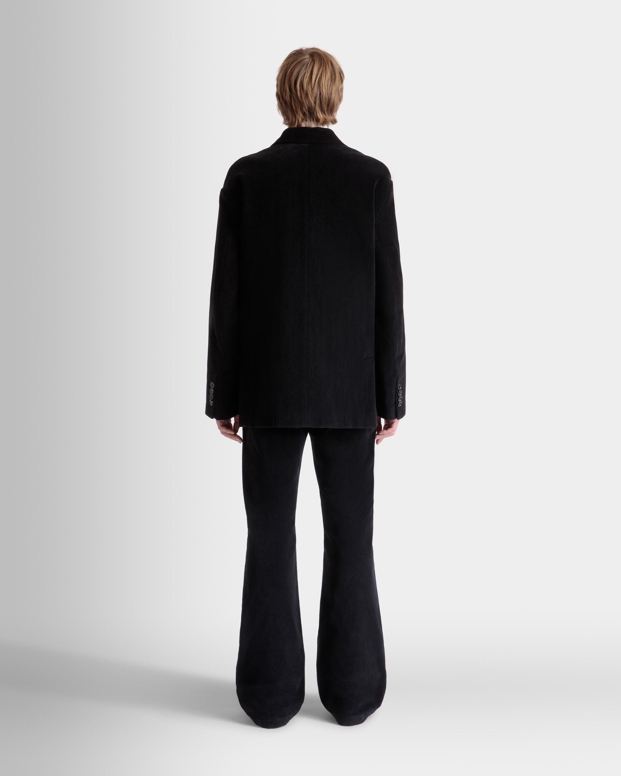 Blazer In Corduroy Di Cotone Nero - Uomo - Bally - 06