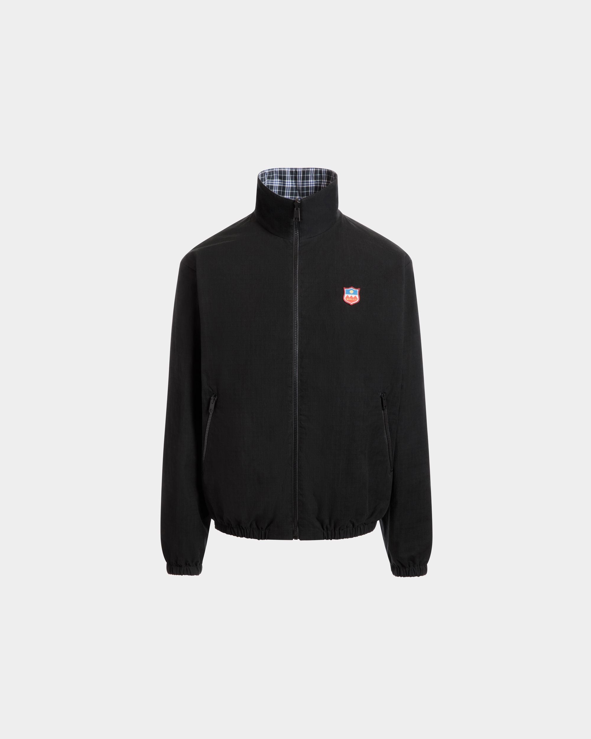 Blouson Bomber Réversible En Coton Mélangé Noir - Homme - Bally - 01