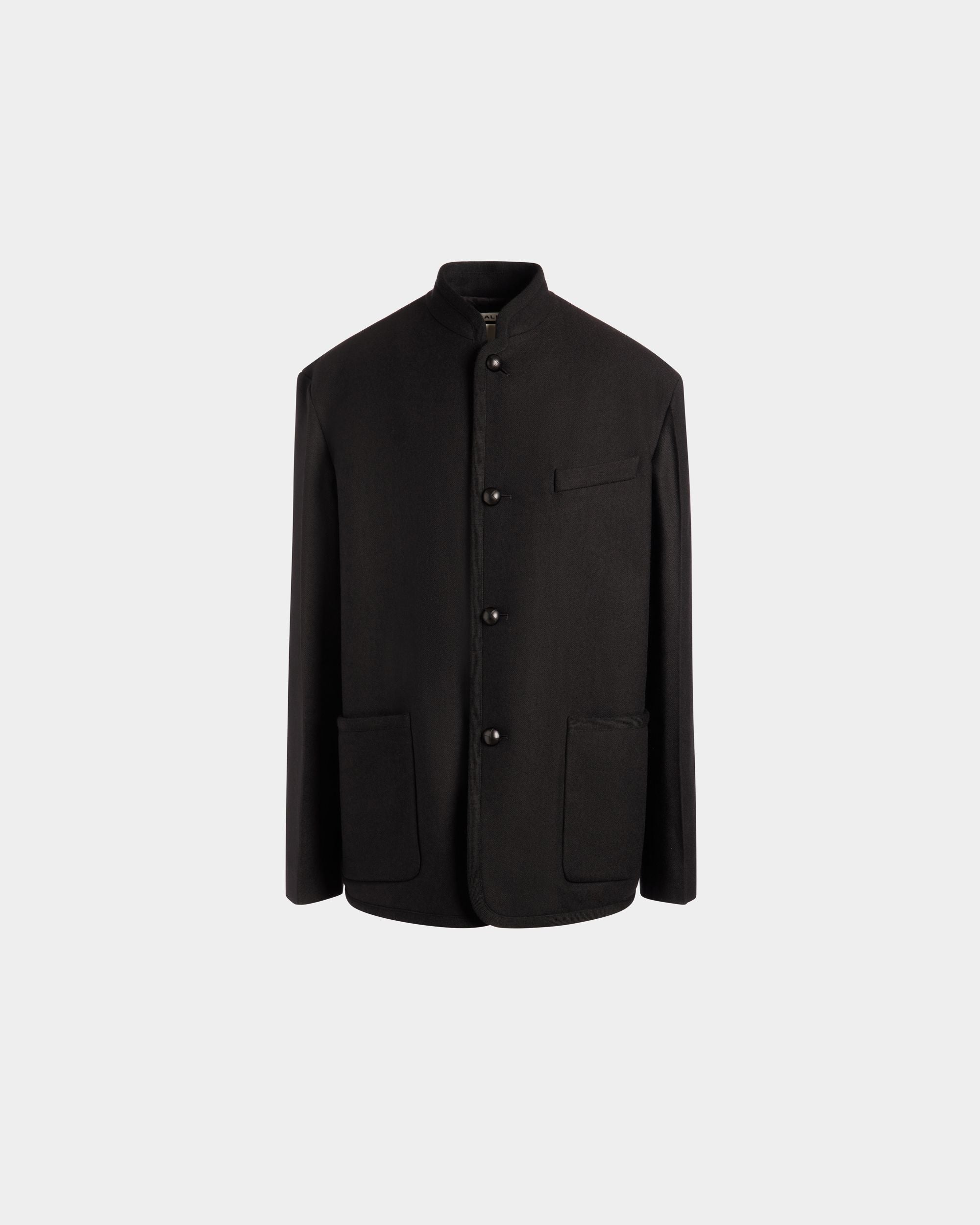 Winter Capsule Blazer Aus Wollmix In Schwarz - Homme - Bally - 01