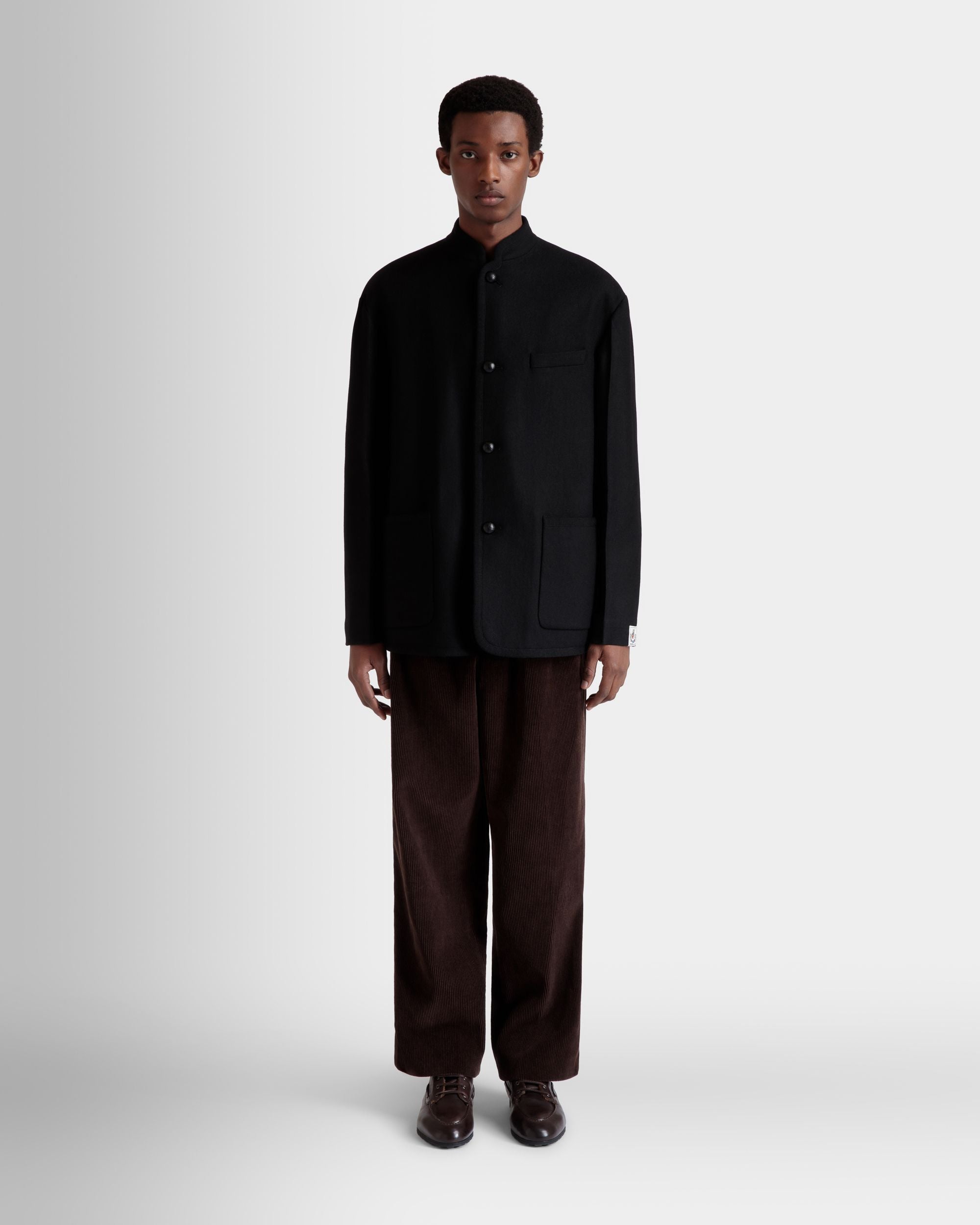Winter Capsule Blazer Aus Wollmix In Schwarz - Homme - Bally - 02