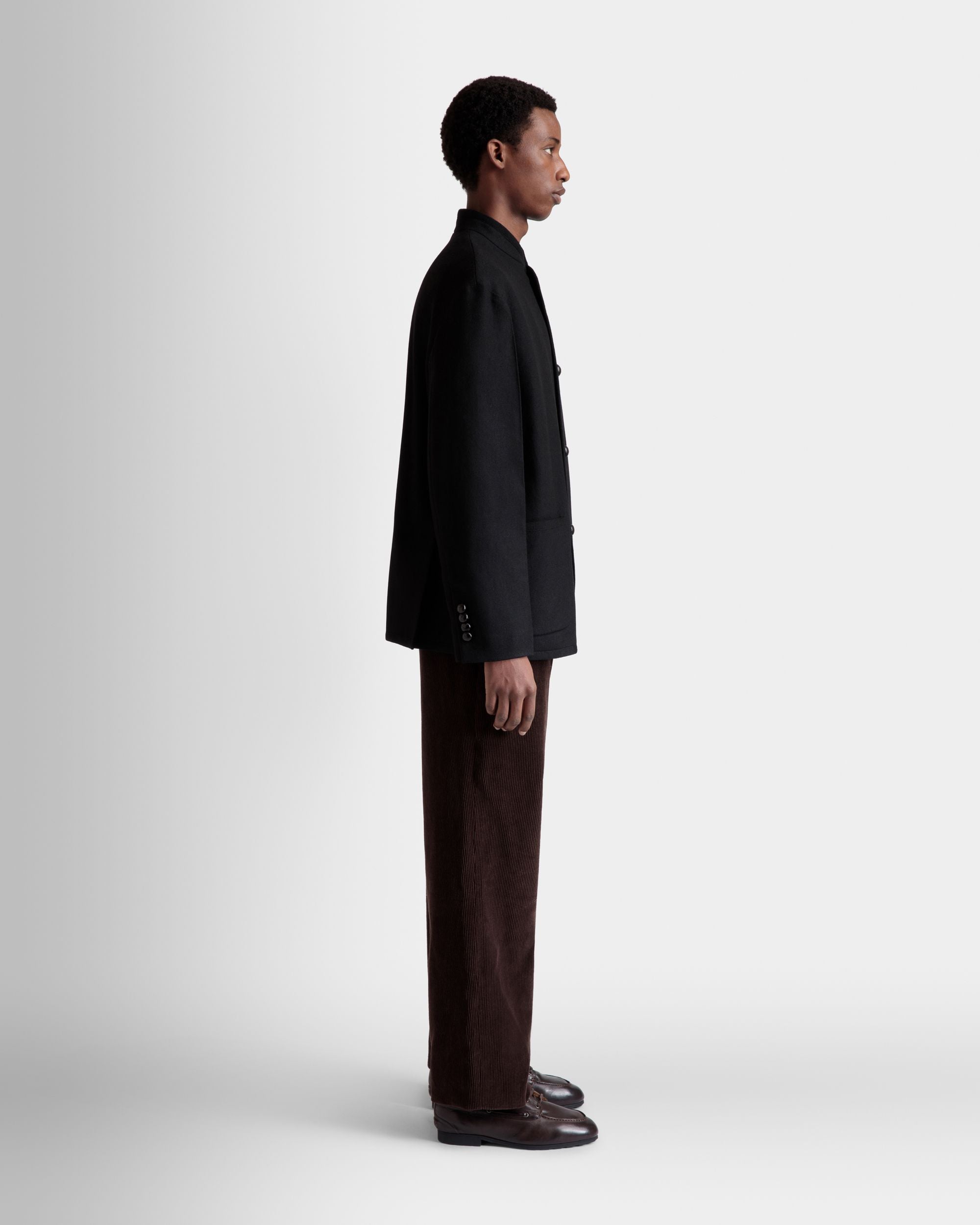 Winter Capsule Blazer Aus Wollmix In Schwarz - Homme - Bally - 05