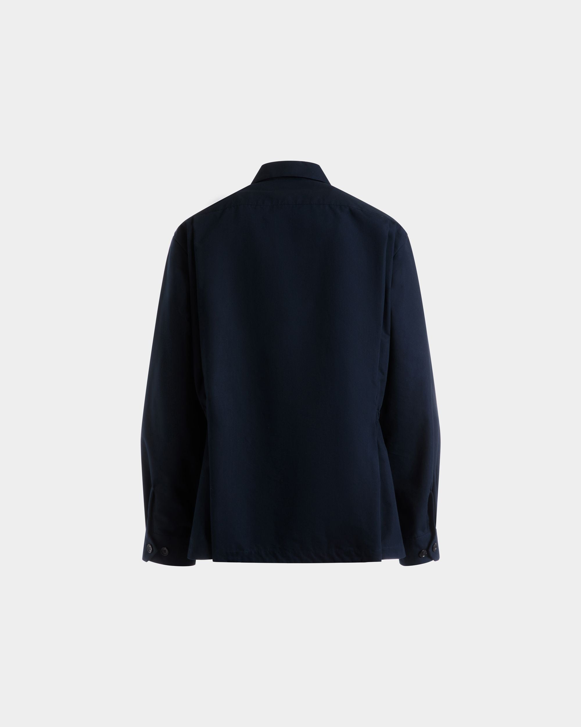 Field Jacket In Misto Cotone Navy Blue - Uomo - Bally - 03
