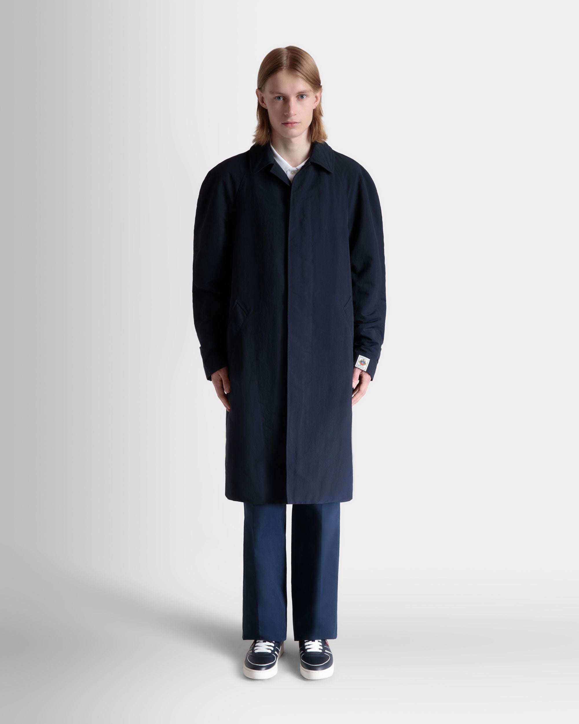 Trench En Nylon Navy Blue - Homme - Bally - 02