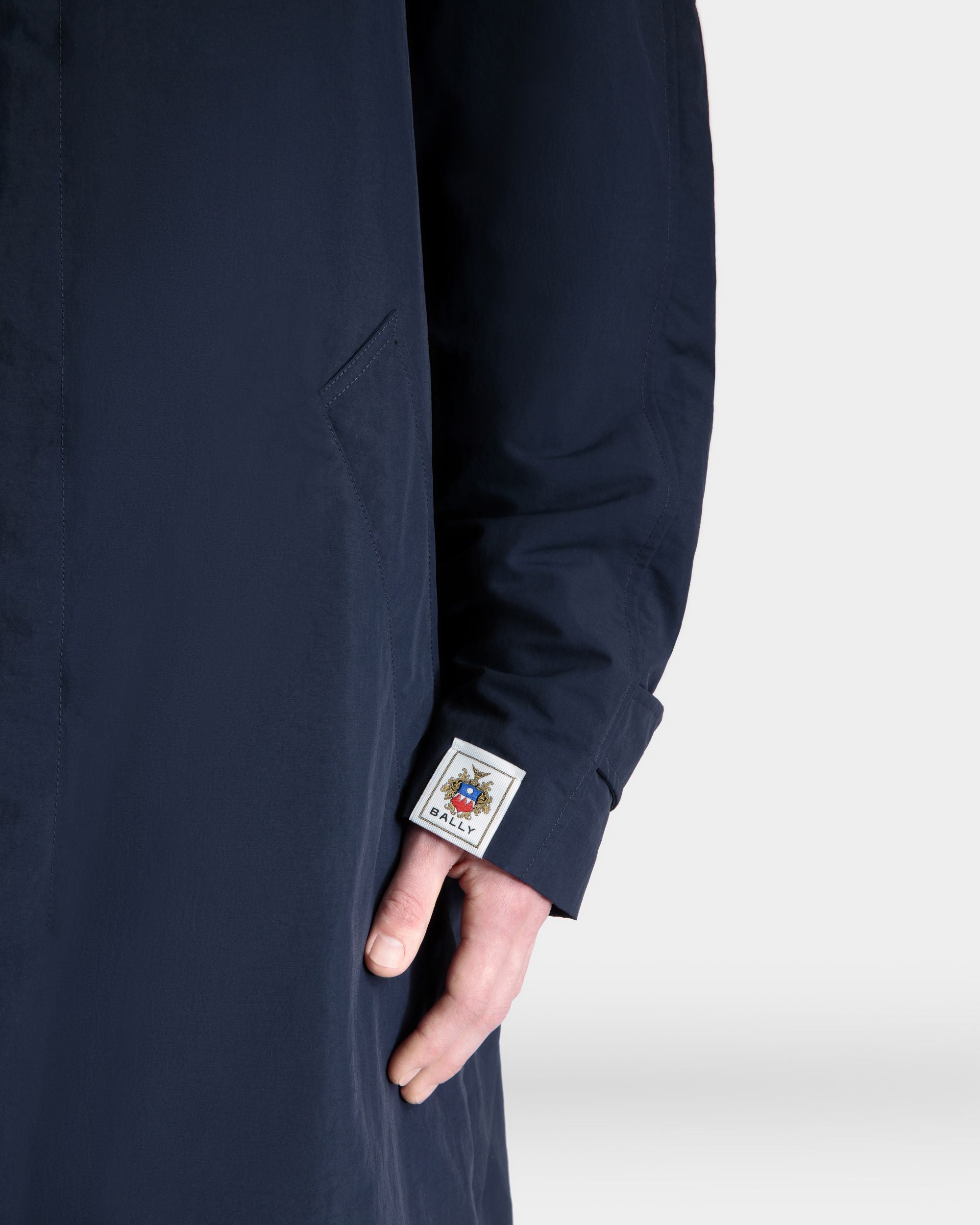 Trench En Nylon Navy Blue - Homme - Bally - 03
