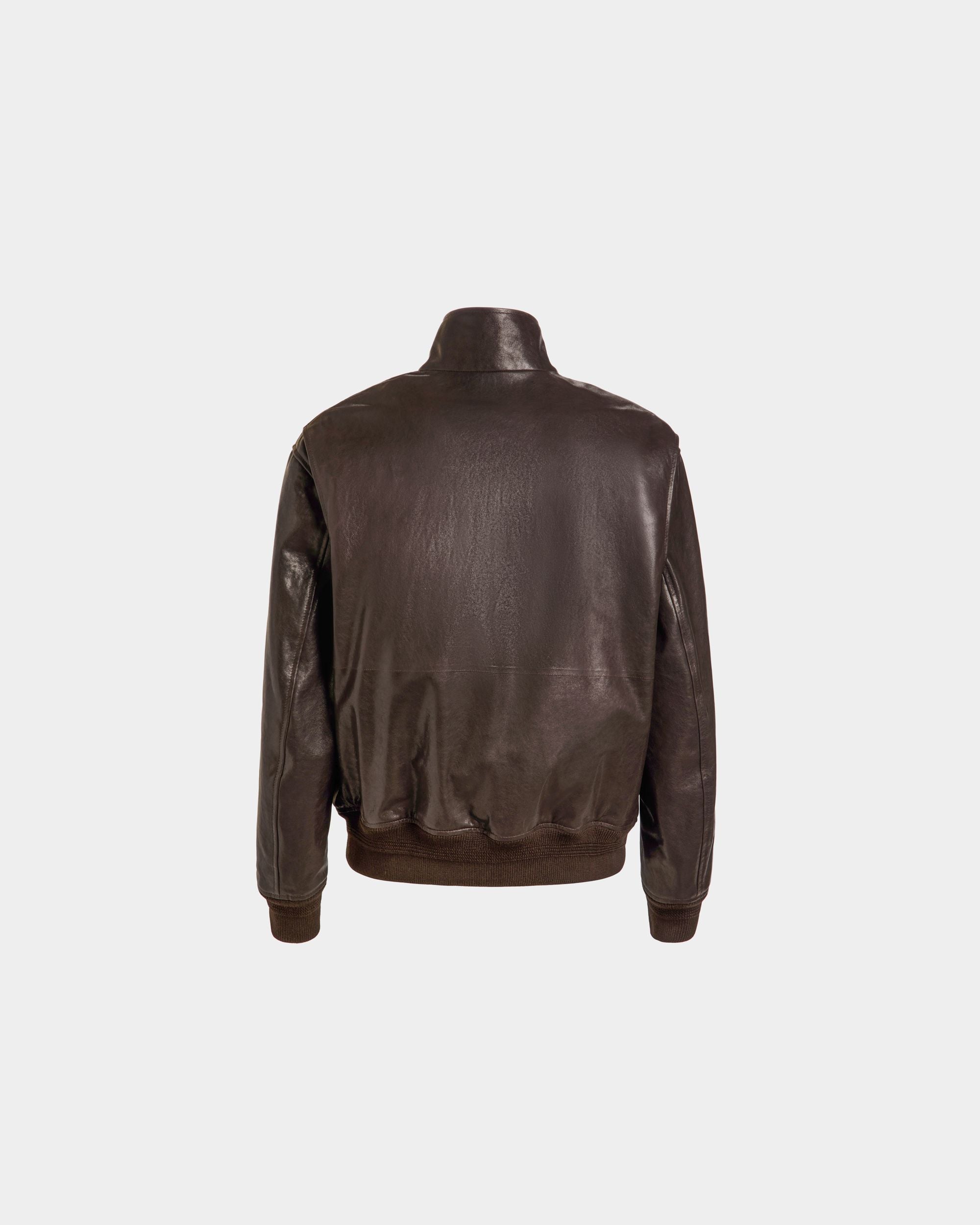 Blouson Jacket in Ebano Leather - Men's - Bally - 07