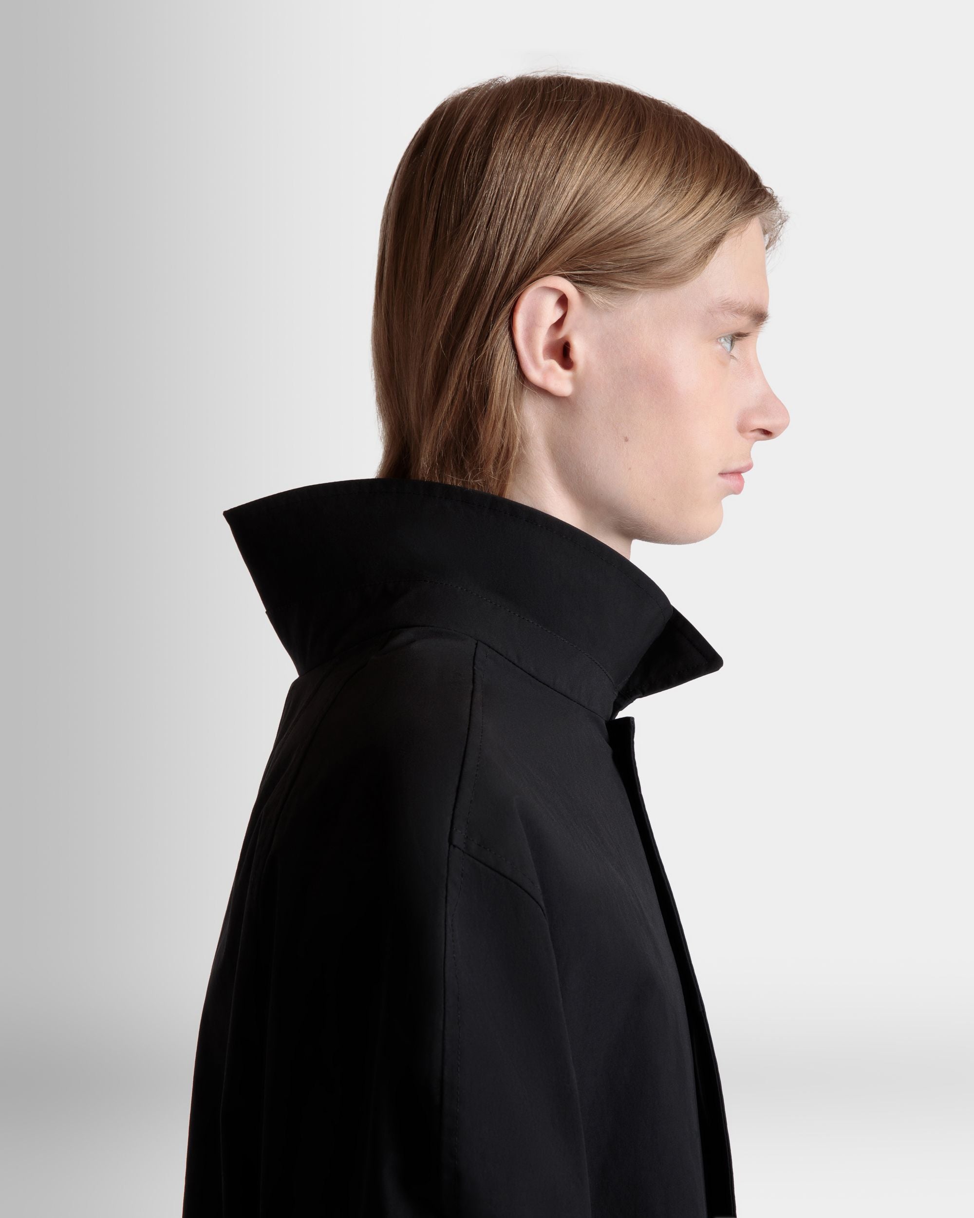 Mantel Aus Schwarzem Polyester - Homme - Bally - 03