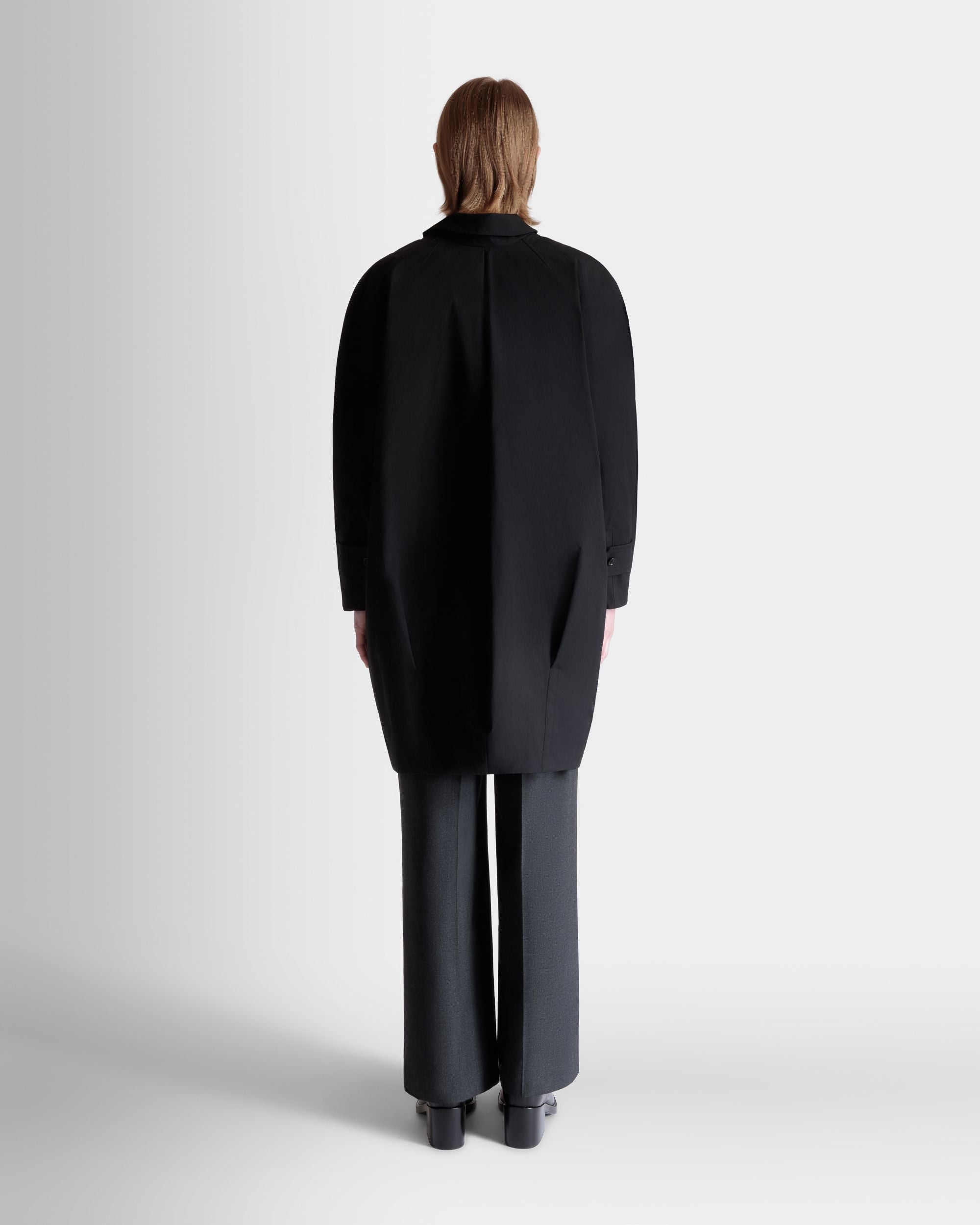 Mantel Aus Schwarzem Polyester - Homme - Bally - 06