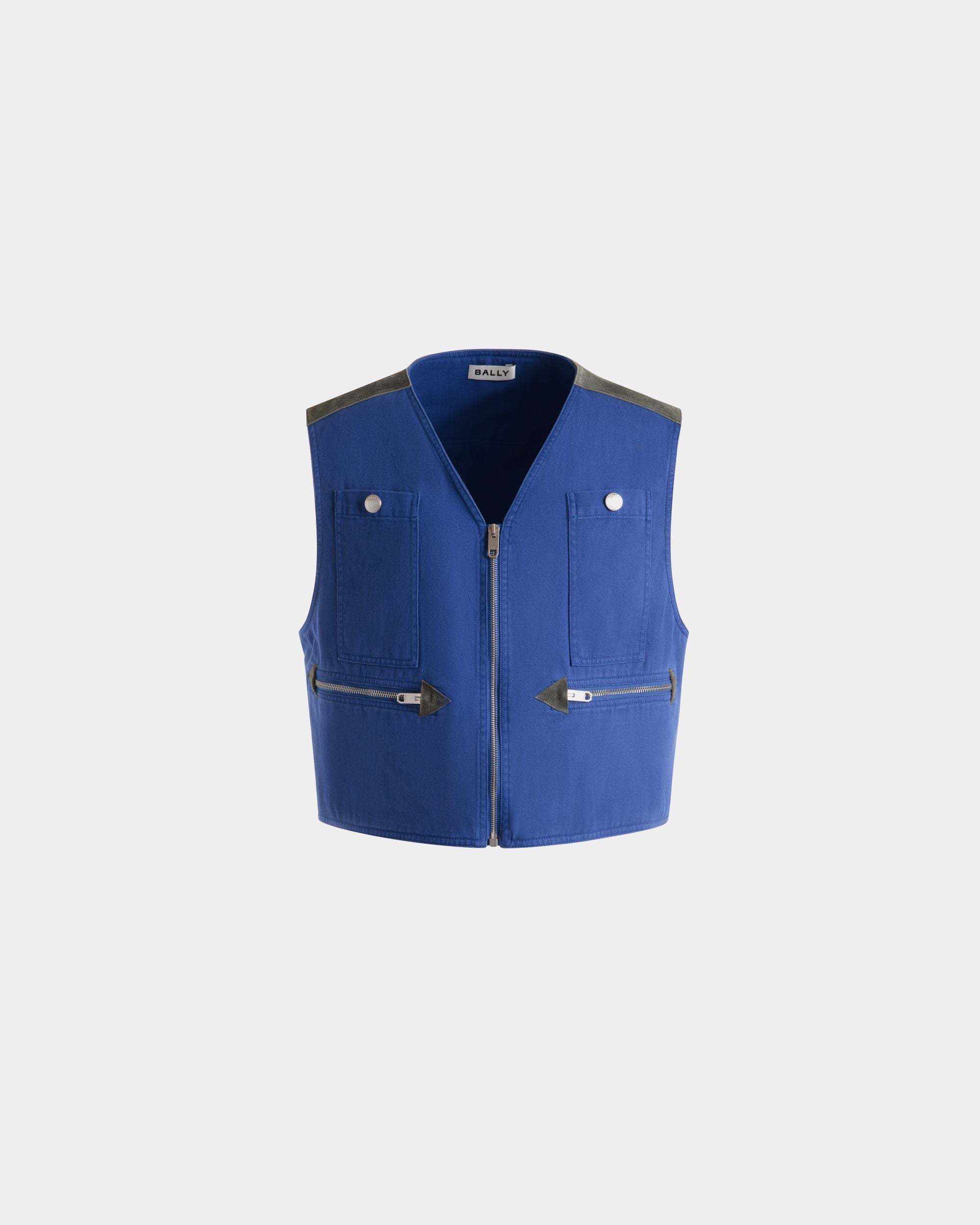 Weste Aus Baumwolle In Blau - Homme - Bally - 01