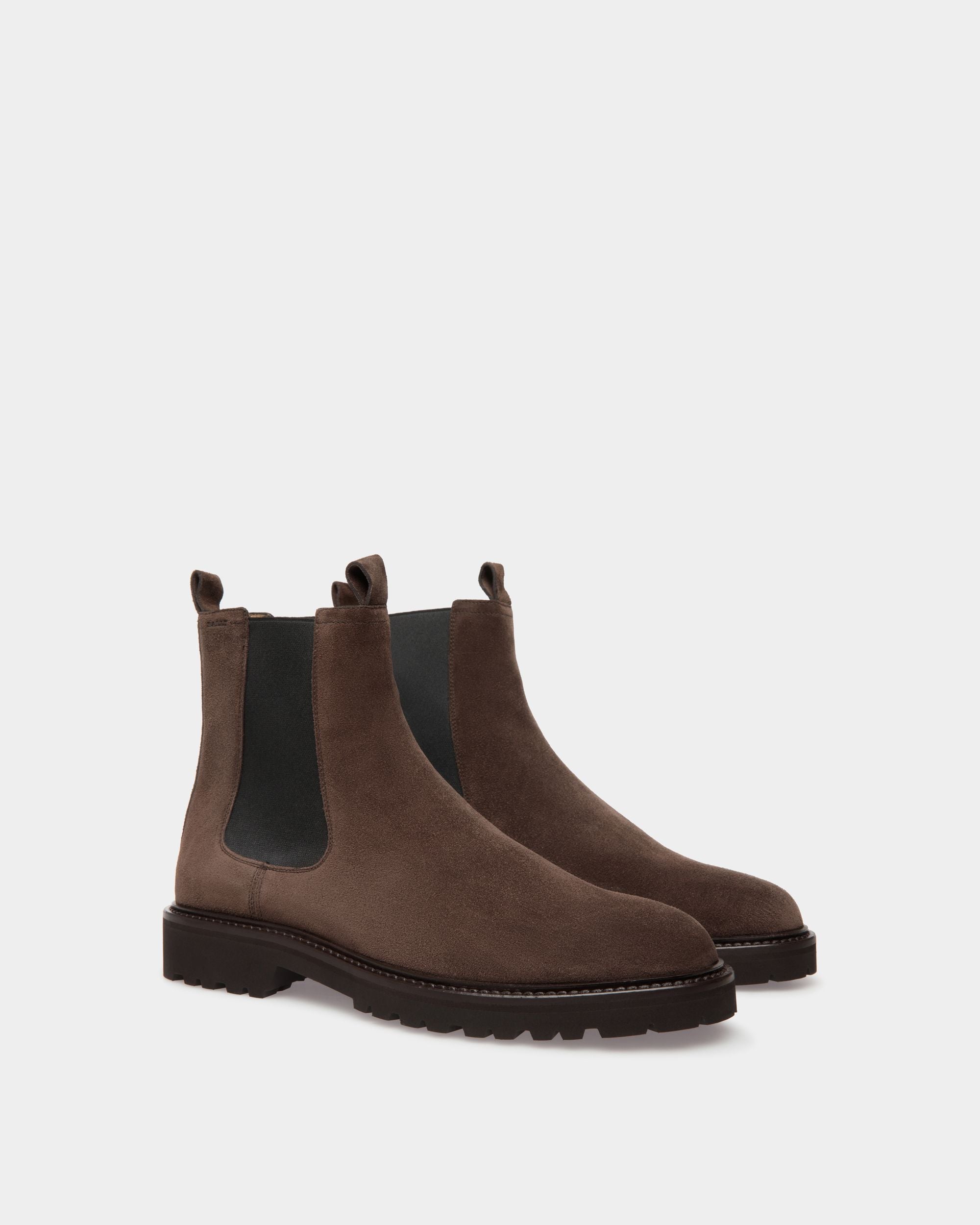 Bootie Aus Braunem Veloursleder - Herren - Bally - 02