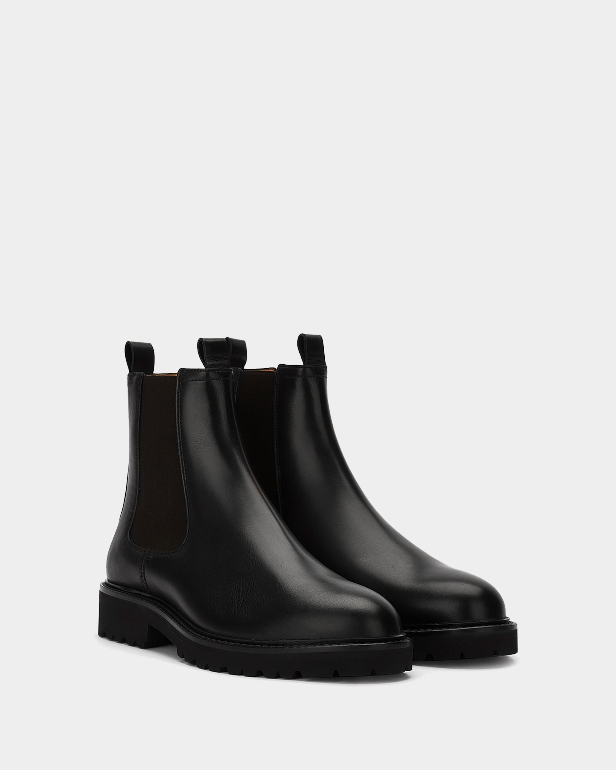 Men's Black Leather Boots - Herren - Bally - 02